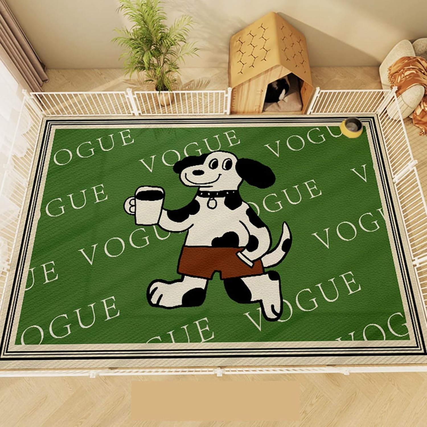ペットマット PU革 ペット対応 pvc 防水 可愛い柄 カーペット 拭ける 大判 可愛い柄 犬猫兎用 DIY可能 防滑 めくれない 設置簡単 防水 猫 犬用 ペットフェンス・サークル・ケージ用 80｜サステナライフ