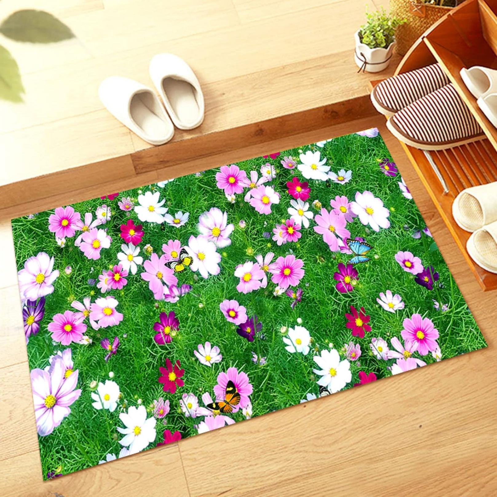 玄関マット 45X70cm 室内 オシャレ 北欧 ドアマット 屋外 泥落としマット 洗える エントランスマット 耐磨耗性 防臭 ラグマット 業務用 カラー お店 らぐ 家庭用 マット オフィス オール