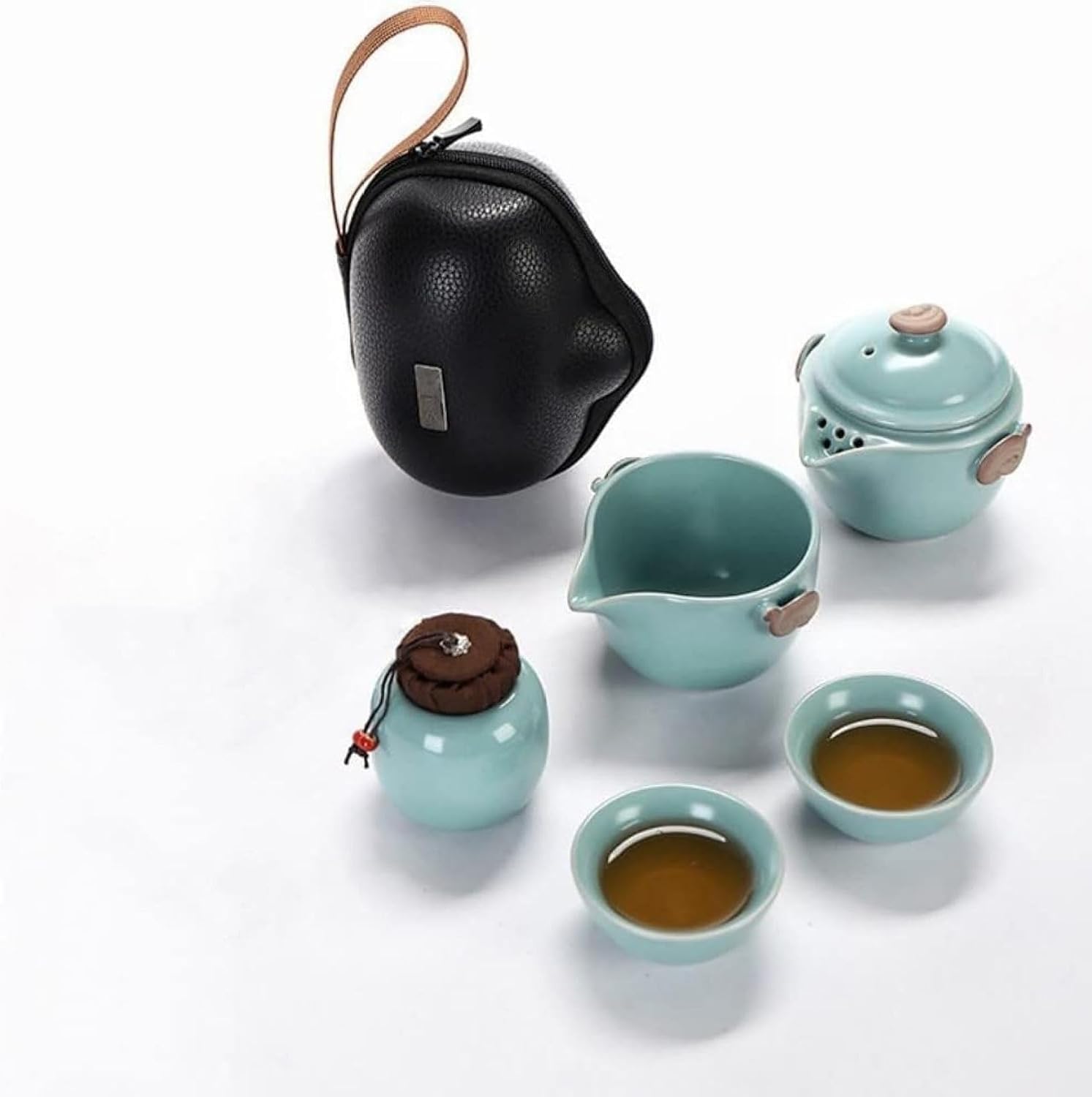 茶器セット 急須 湯呑み セットティーポット 茶具茶盤 創作茶器 茶具ティーポット 陶器 海外旅行 便利グッズ 携帯急須茶器通勤 旅行 登山 茶器揃 陶磁茶具セット 茶器｜サステナライフ 11,115円