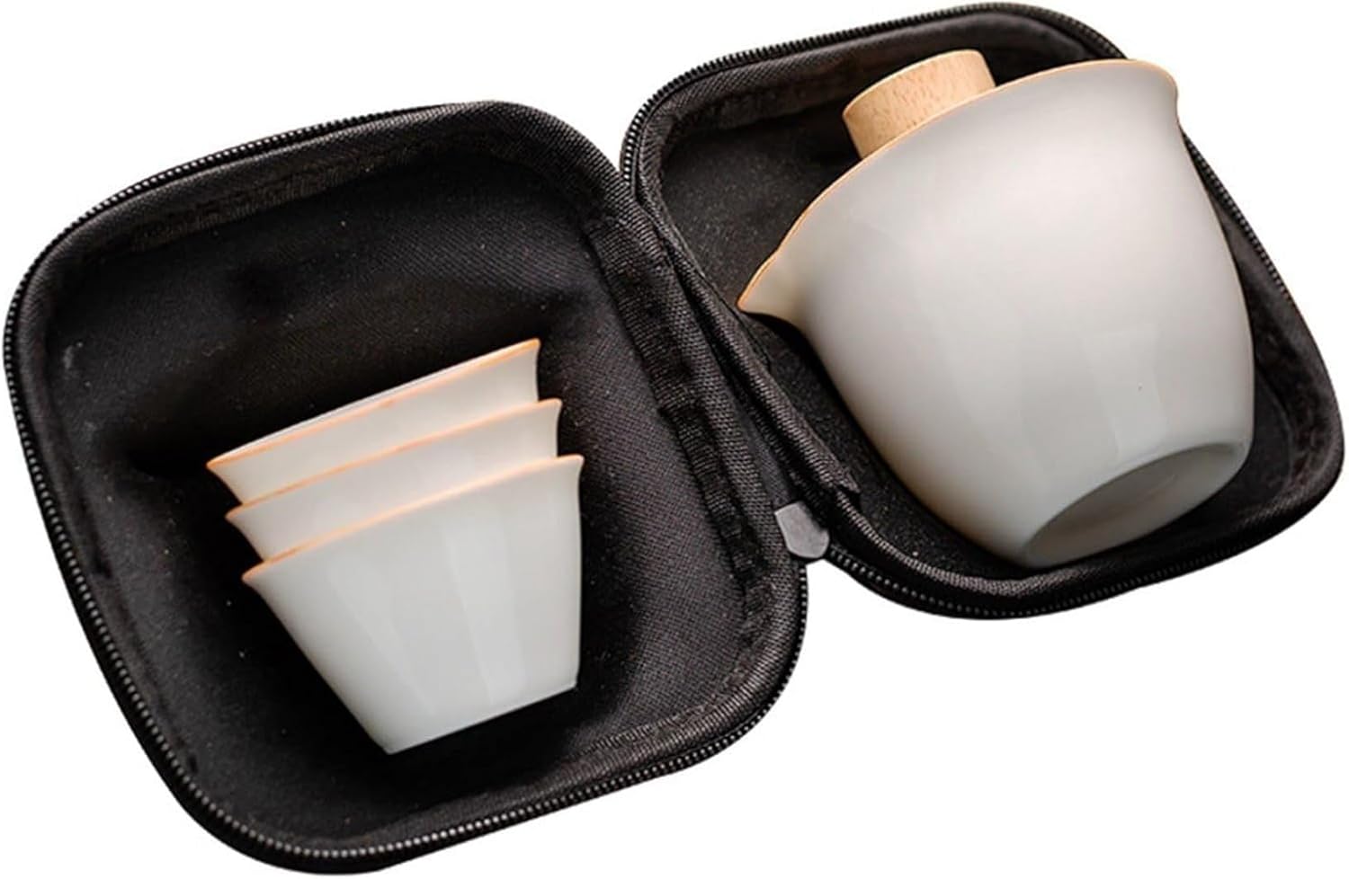 ティーセット 陶器 茶器揃い 4個セット 旅行 急須 湯呑みセット マルチ カップ ポータブル コンパクト セラミックコーヒーセット 玉露 ほうじ茶 工芸茶 屋外 中華風 エレガント 新生活 伝統工芸 9,897円