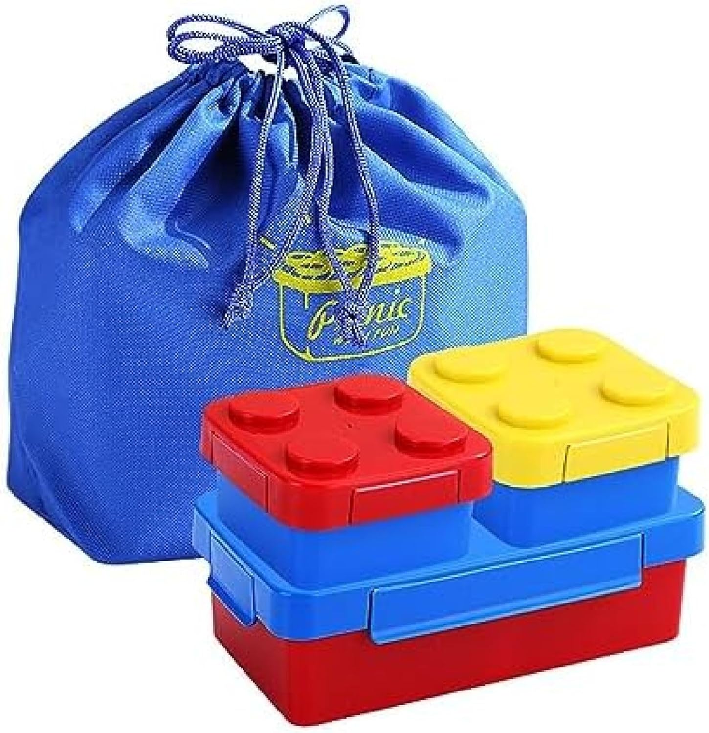 積み重ね能力のある 晩ご飯ボックス席 弁当箱 入れもの 650ml 弁当御徒面子付き添い人 サラダ菜ボックス席 立ちはだかる ブリック 今めかしい 赤ちゃん 晩ご飯ジャー キッズ 身寄り用 ピクニック旅するに (青み) 通学