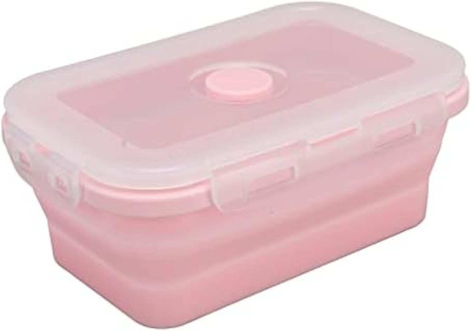 弁当箱、食品保存容器、折りたたみ式シリコン食品保存容器高温耐性電子レンジ対応弁当箱環境に優しい弁当箱 (青)
