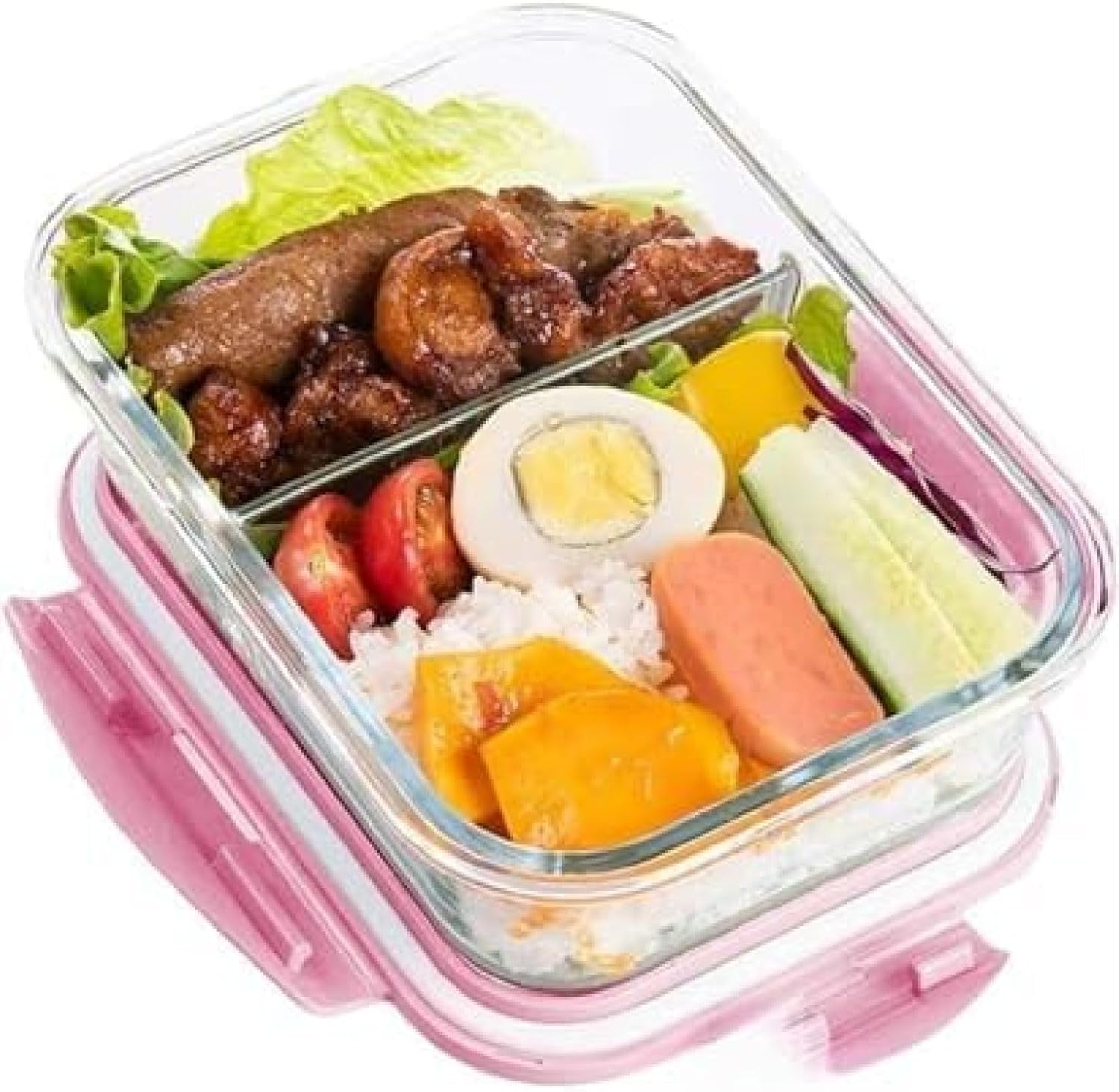 弁当箱 耐熱瑠璃 携帯型 御匙付き添い人 矩形 澄み切った 2つ分け取り 大静電容量 耐熱耐冷 食器洗い機可 オーヴン可保護すること入れもの おべんとう箱 晩ご飯ボックス席 蓋付き添い人 澄み切った水飲み 陰電子範囲相応う 朦朦たる 中仕切り