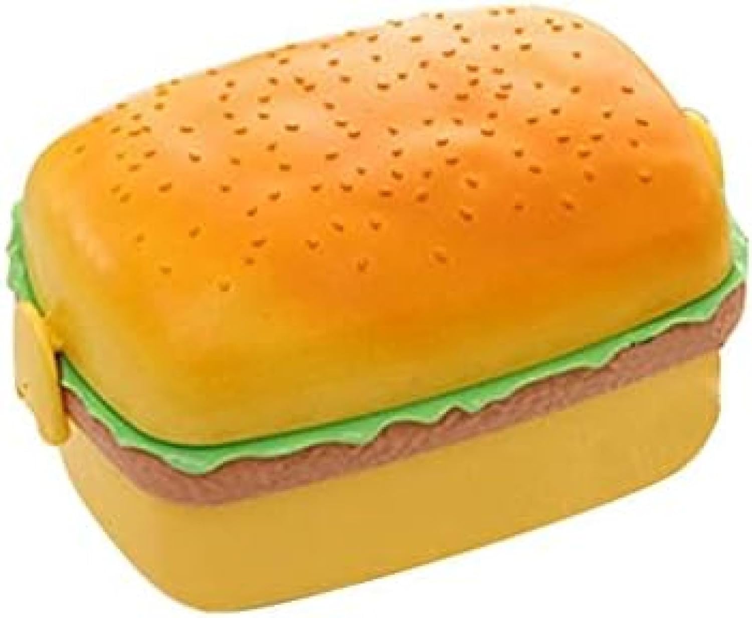 創造的なハンバーガースタイルのランチボックス学生弁当箱かわいい3層弁当箱 (B)｜サステナライフ