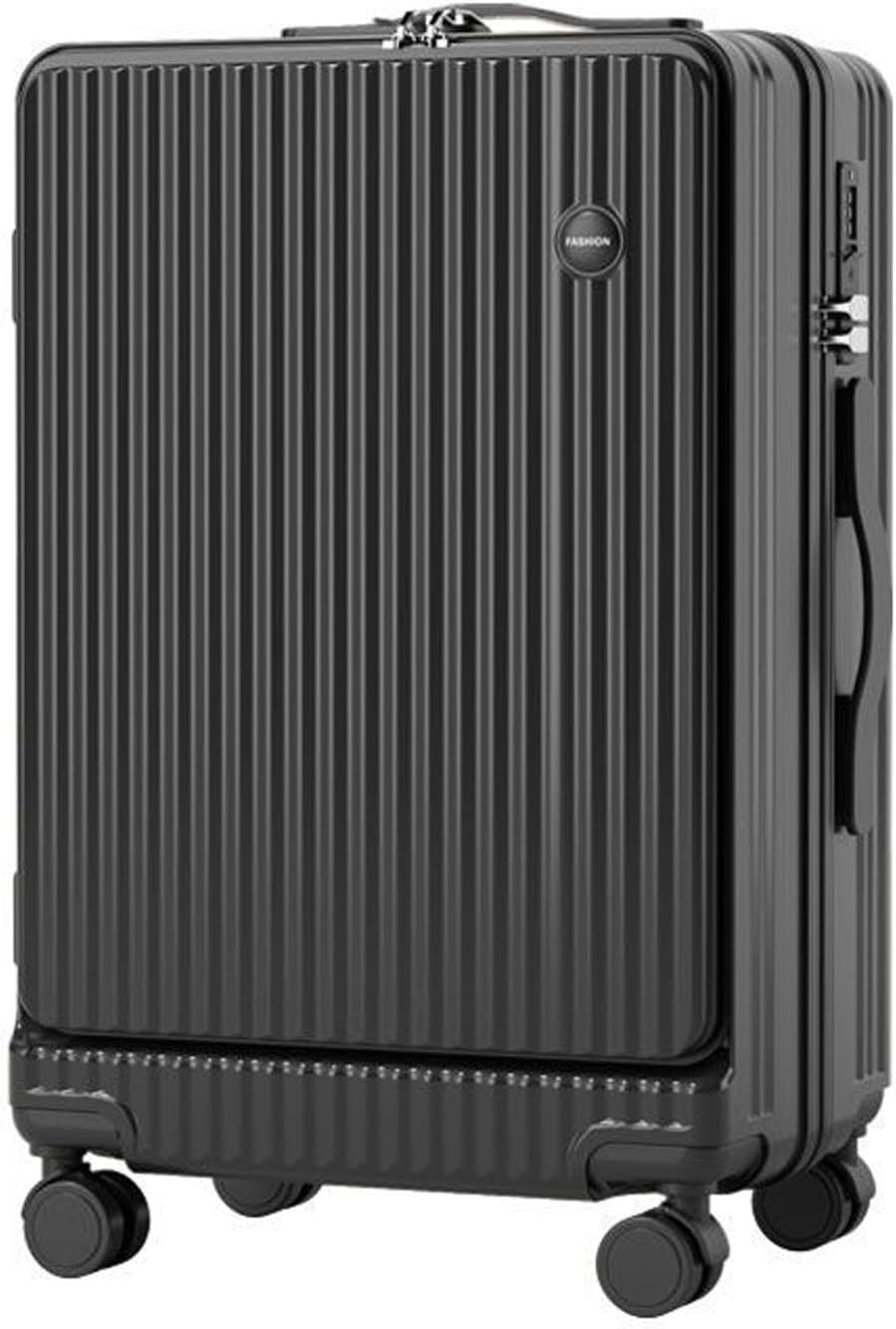 キャリーケース USBポート付き 前開きスーツケース 機内持ち込み キャリーバッグカップホルダー付き フロントオープン 前ポケット サイドフック 静音ダブルキャスター 耐衝撃 超軽量 大型 おしゃれ|サステナライフ