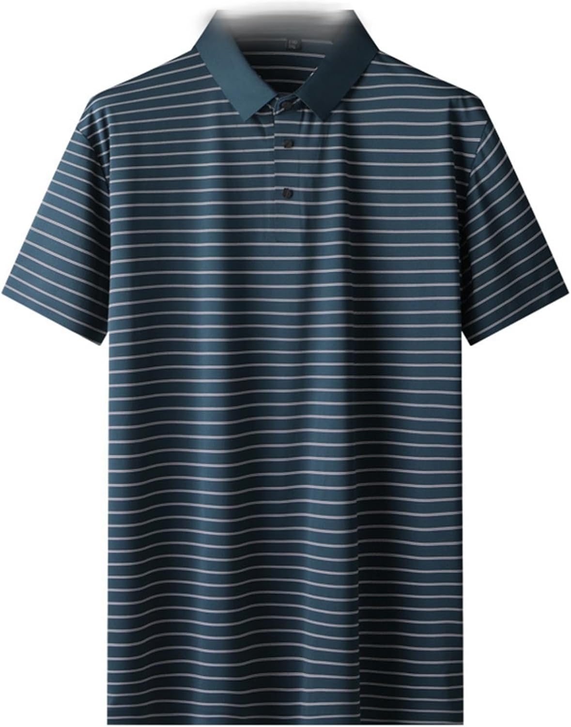 ストライプシャツ ポロシャツ メンズ 夏用 半袖 開襟 Tシャツ ボーダー カジュアルシャツ シンプル 薄い 軽量 吸汗速乾 通気性いい 体型カバー アウトドア コーデやすい 形態安定 父へ