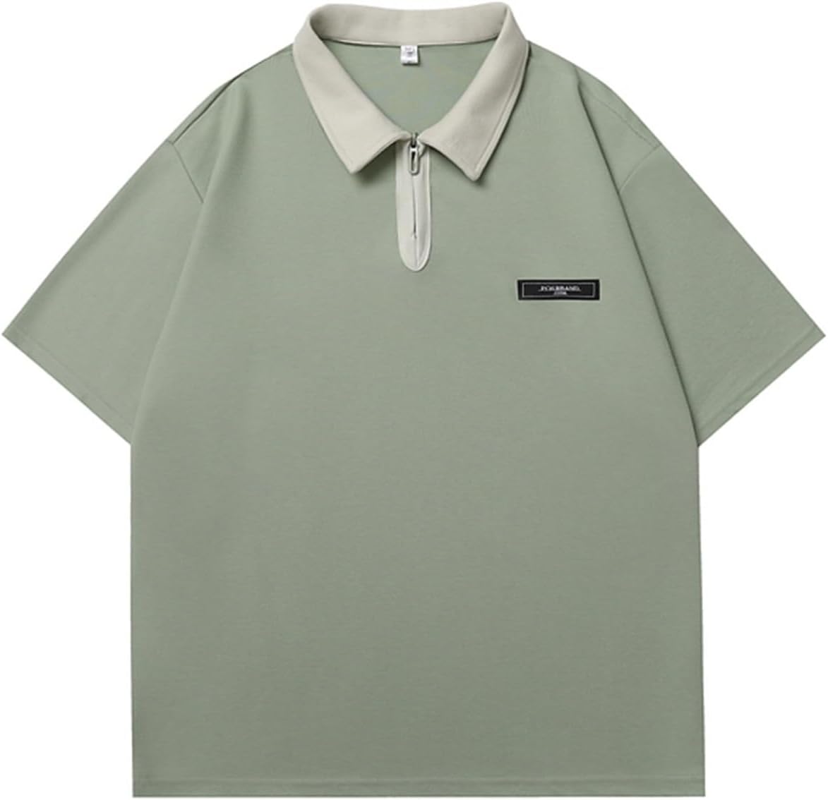 ポロシャツ カジュアルシャツ メンズ 五分袖 無地 折り襟 夏服 薄手 Tシャツ 上着 軽量 窮屈感のない 速乾吸汗 通気 シンプル コーディネート ジッパー 通勤 通学 スポーツ ファッション｜サステナライフ