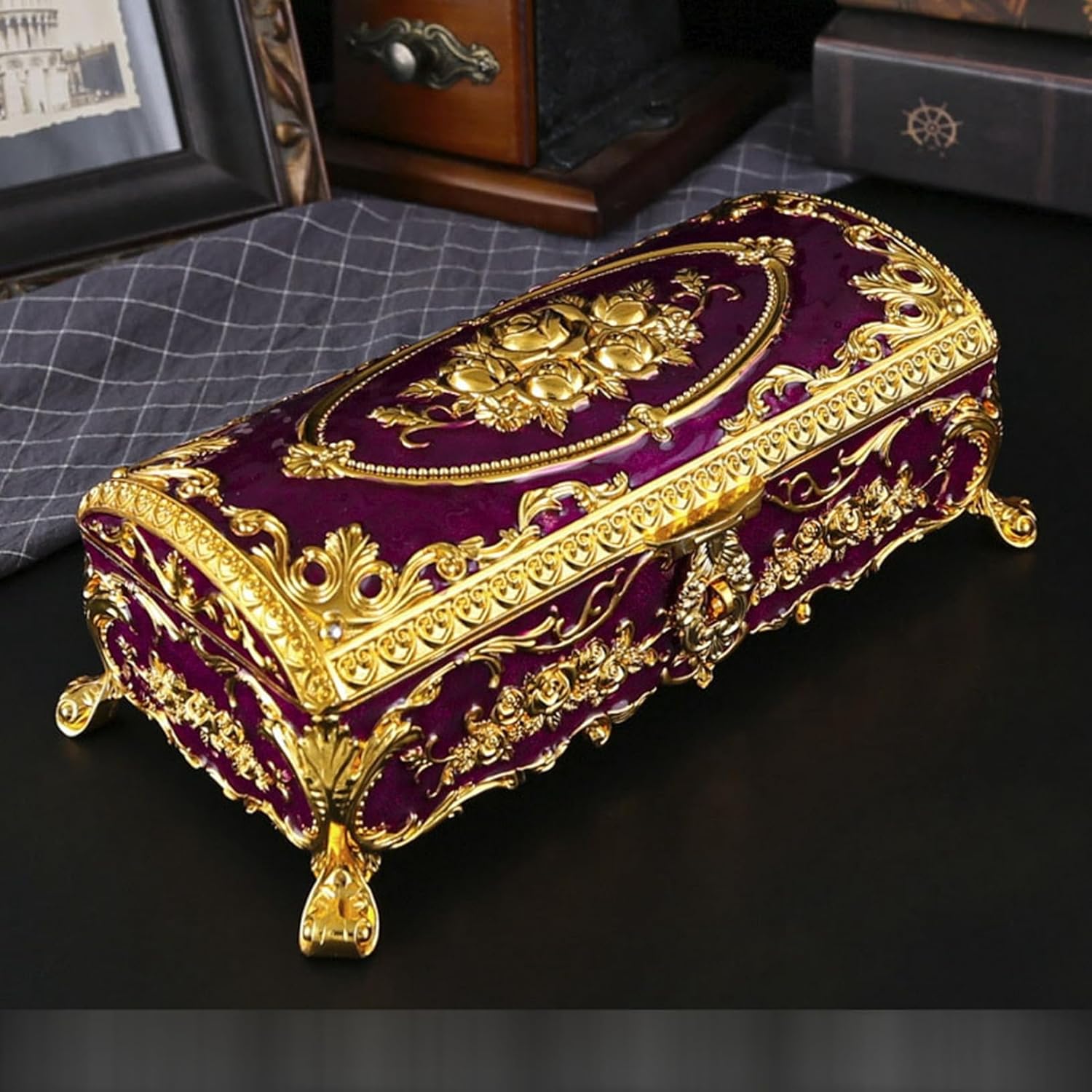 ジュエリーボックス アクセサリーケース 大型 ケース 結婚祝いドレッサートップ ベルベット ネックレス ブレスレット 宝石箱 大容量 頑丈 女の子用 防塵 引き出し付き 小物整理 エレガント｜サステナライフ