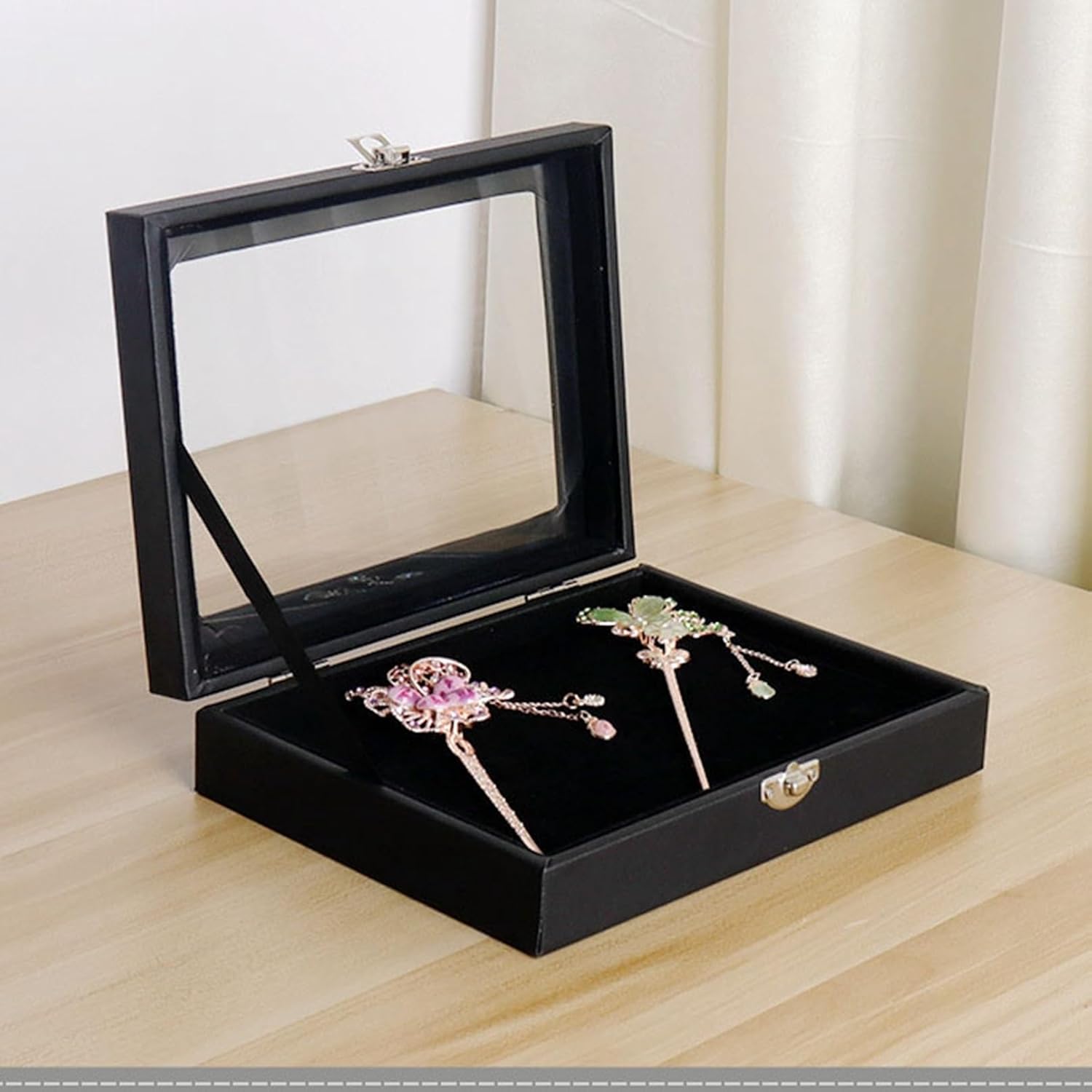 ジュエリーボックス アクセサリーケース たっぷり収納 ケース PP 透明 ネックレス ディスプレイ用 ピアス ビーズ 宝石箱 広々とした 卓上 レディース 防塵 引き出し式 収納に便利 エレガント