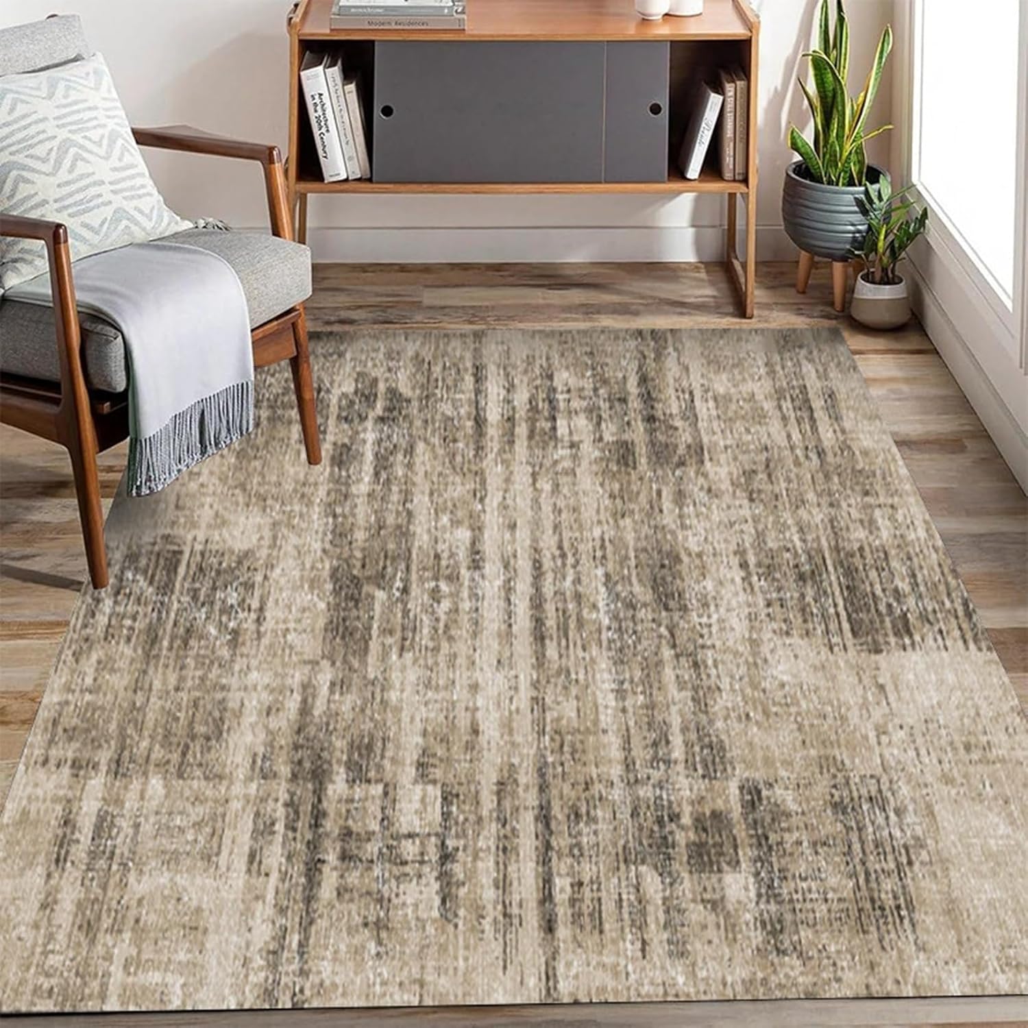 センターラグ 花柄カーペット フロアマット スクエアマット 244×305 cm 大きい エスニック リビングパット インテリアマット 敷物 滑り止め ヴィンテージ カラフル ズレない 吸音 洗いOK|サステナライフ