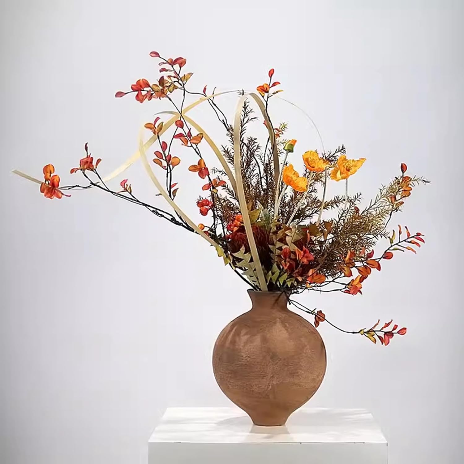 造花 室内装飾 ヒナゲシ 枝 御花繰り合わせる 枯れない 瀬戸もの花立て付き添い人 お世話不必要 卓上 ルーラル地域風 即物的な押し出し 耐退色 切り上げる品 昼御飯一覧表 映画化用小物 室外用 縁側 庭 お開店祝賀会 新生