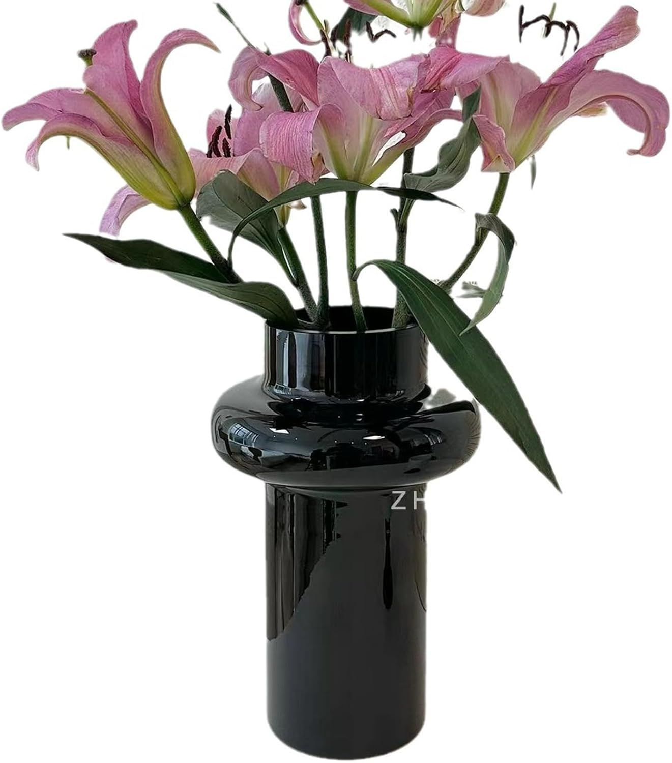 花立て 黒 黒いこと かびん 花びん 陶磁製花器 瀬戸もの花器 活け花用花器 素っ気ない御花用花器 事務机いの一番かざり付ける 手みじか 分かりやすい 無地 かざり付ける リビングお部屋かざり付ける 執務室かざり付ける 瀬戸もの 北欧今めかしい青写真