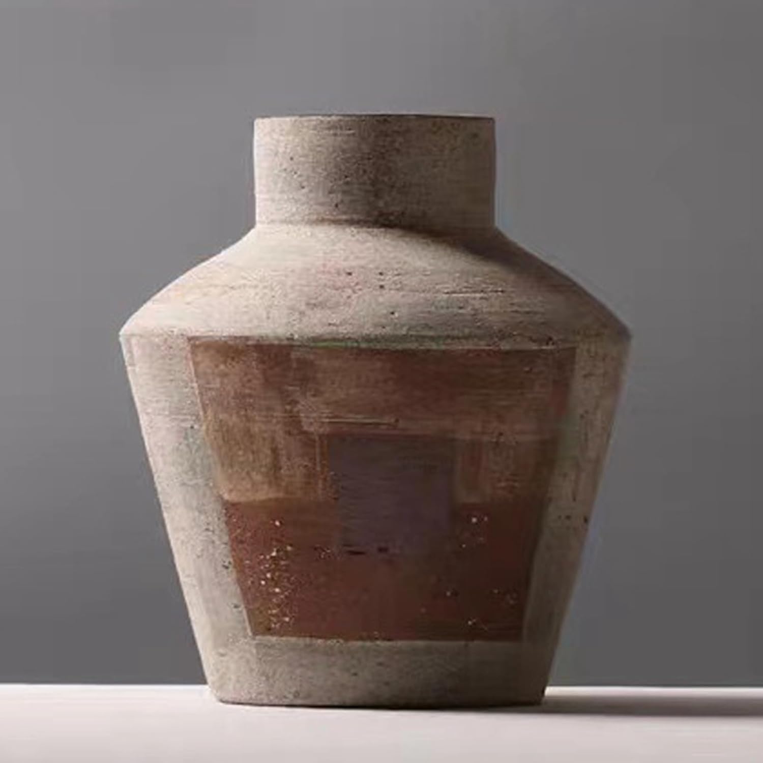 花びん 土瀬戸もの 御花ポット花器 分かりやすい花器 花立て 瀬戸もの花器 パッチワーク 引っ敷き感 陶芸花器 ドライフラワ用花器 御花申し合わせ入れもの 家のかざり付ける 室内装飾 速見表かざり付ける 臥し所かざり付ける