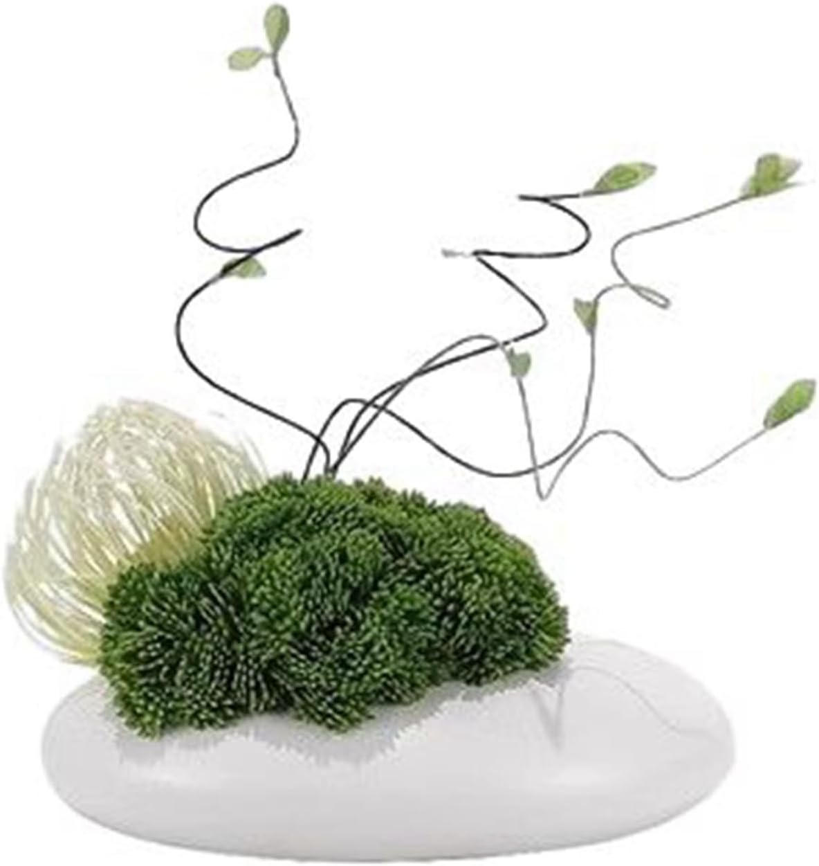 フェイクフラワー 盆栽 造花アレンジ 生け花 インテリア 室内 人工観葉植物 陶器花瓶挿し アンスリウム 繊細な葉 店舗用 ホテル ティールーム ほこりに強い テレビ台 オフィス 事務所 お手入れ不要|サステナライフ