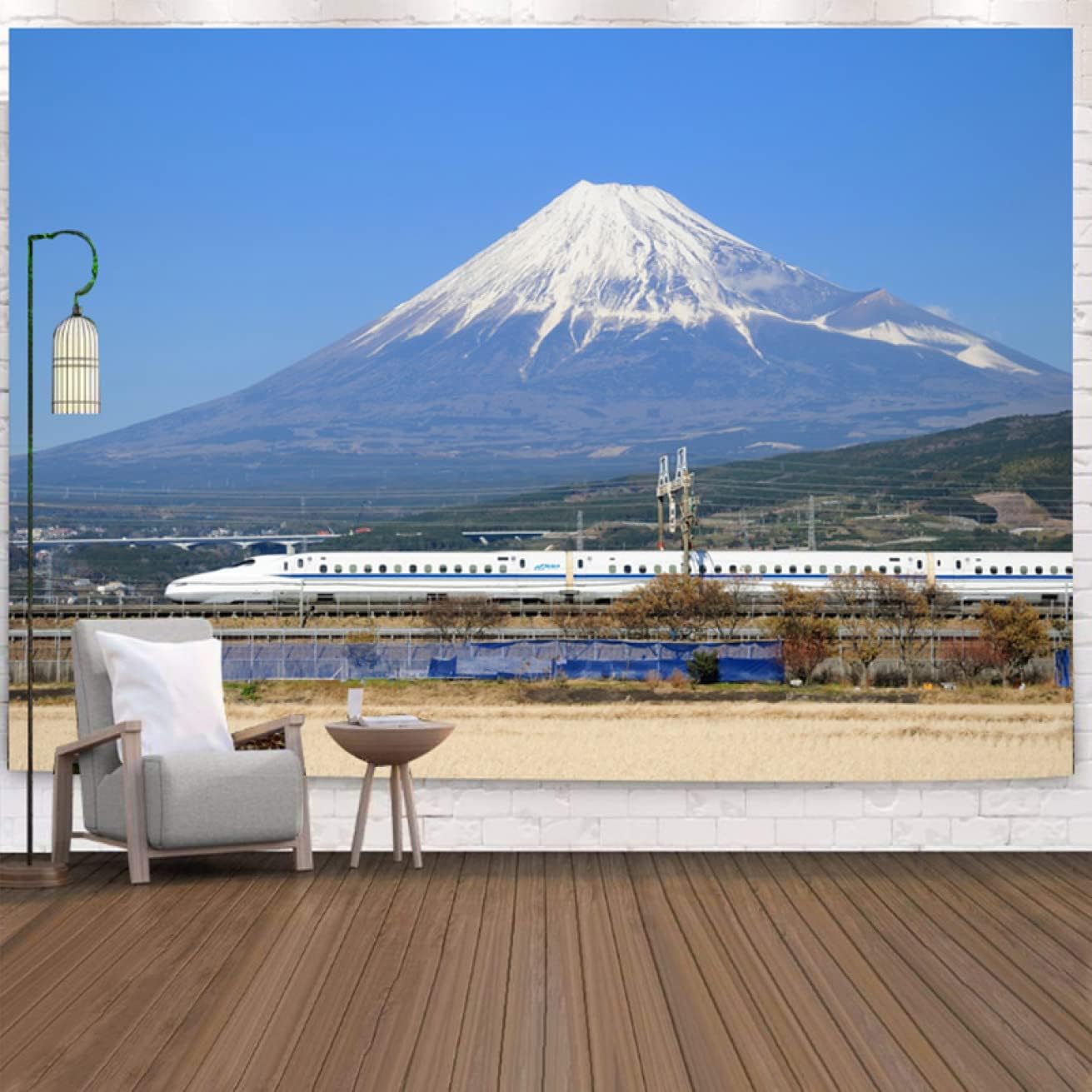 室内装飾 アラス 富士山 さくら 絶景 今めかしい 和風 和今めかしい 220*350糎 和室 色合い 気が大きい 布 包みかくし テレ細工物 周囲の状況 リモート細工物 周囲の状況布 インスタ映え グッズ お部屋 飾