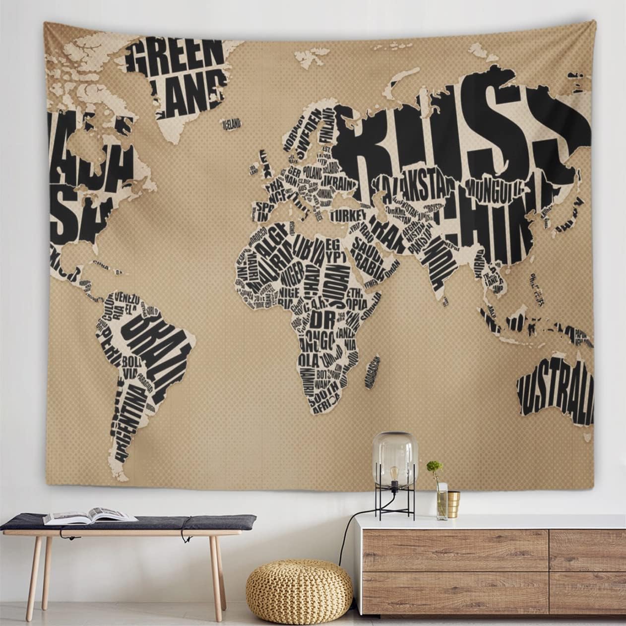 ヴィンテージ航海世界地図タペストリー 世界地図 カラー21 壁掛けタペストリー ワールドマップ 壁アート ホームベッドルーム リビングルーム 寮の装飾 間仕切りカーテン ウォールアート 150*200