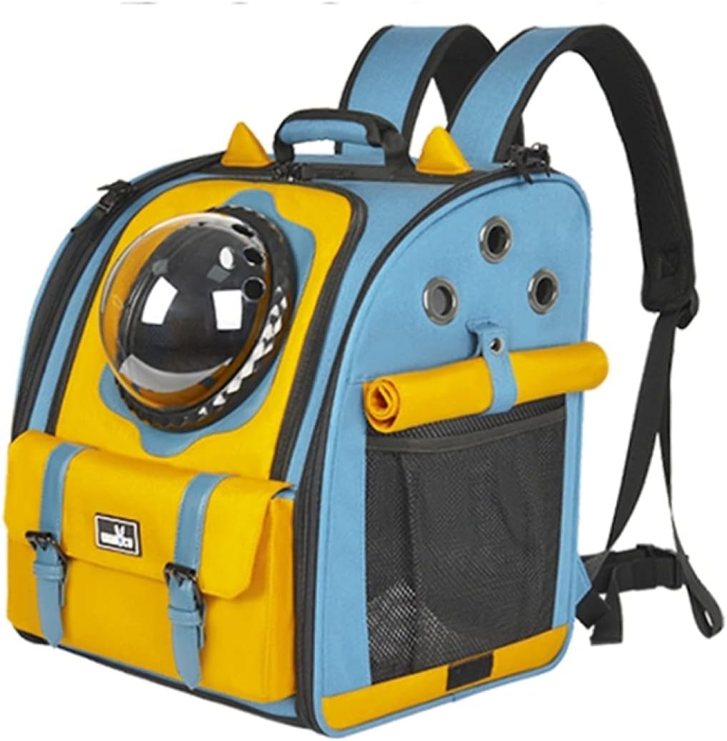 猫 リュック キャリー 宇宙船 カプセル ペットリュック バッグ ペット用キャリーバッグ 猫用 リュックサック 拡張可能 折り畳み可 ペットキャリー 猫リュック 通気 大容量 小動物用 うさぎ用 お出|サステナライフ
