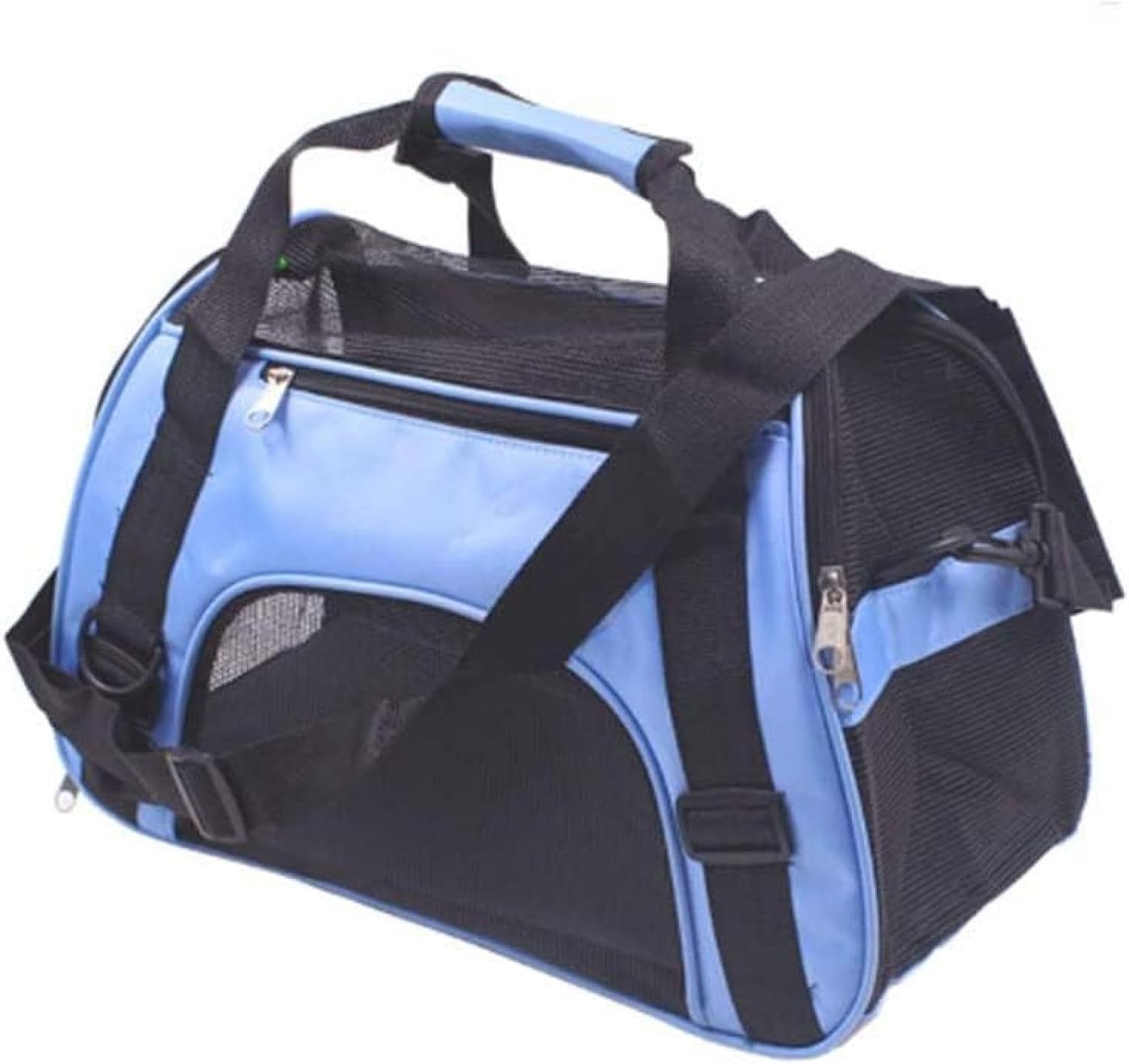 ペット キャリーバッグ ショルダー 手提げ 猫・小型犬用 キャリーバック 愛犬と旅行にぴったり 折りたたみ可 3面メッシュ 通気性耐久性 軽量 携帯しやすい ペット用品 車載 アウトドア 旅行 通院