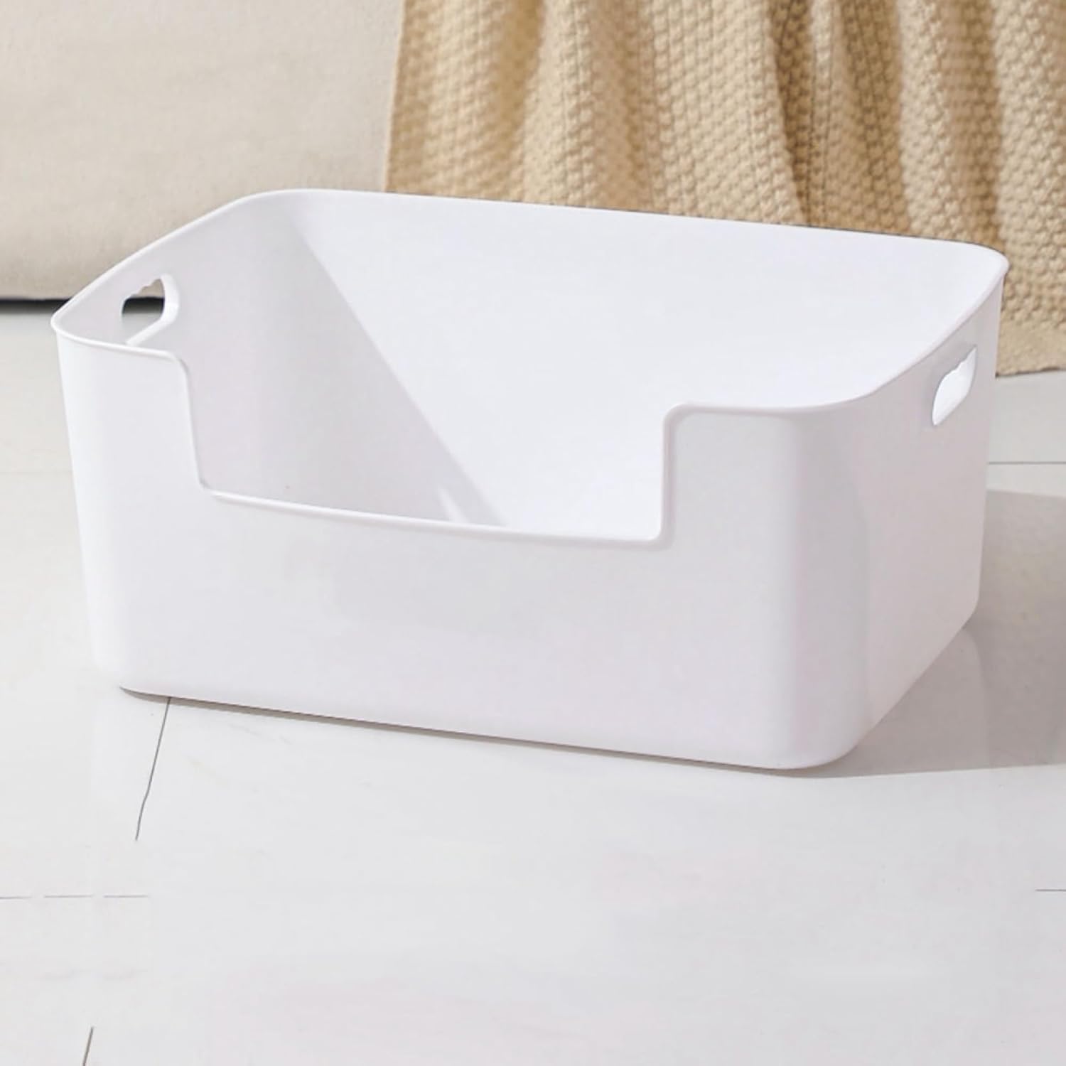 猫トイレ 大型 大きい ワイドサイズ 猫用 トイレ本体 スコップ付き 人気 深型 オープンタイプ キャット用品 掃除簡単 砂飛び散り防止 清潔 広々サイズ 耐久性 猫?所 抗菌防臭 猫用品 大容量 ホ|サステナライフ
