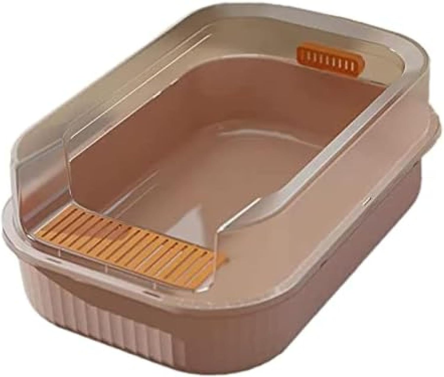 猫用室内用便器本体 開いた猫用室内用便器御盆 猫用室内用便器御盆 部屋の入り口付き添い人 悪臭いも室内用便器もこぼれません 大きな部屋の入り口 猫用 (色 : Pink Size : 40x30x18糎)