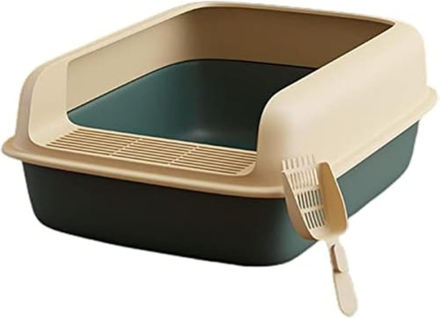 猫室内用便器 格好のいい 猫用室内用便器本体 大型 室内用便器 猫室内用便器 ねこ室内用便器 毛の荒物室内用便器 飛び散らない 足に砂残らない オープンセミクローズ お取りつくろう飾り気の無い 通気性 罪のない無臭 矩形 ペット・ペットグッズ-トイレ用品-トレー・トイレ容器
