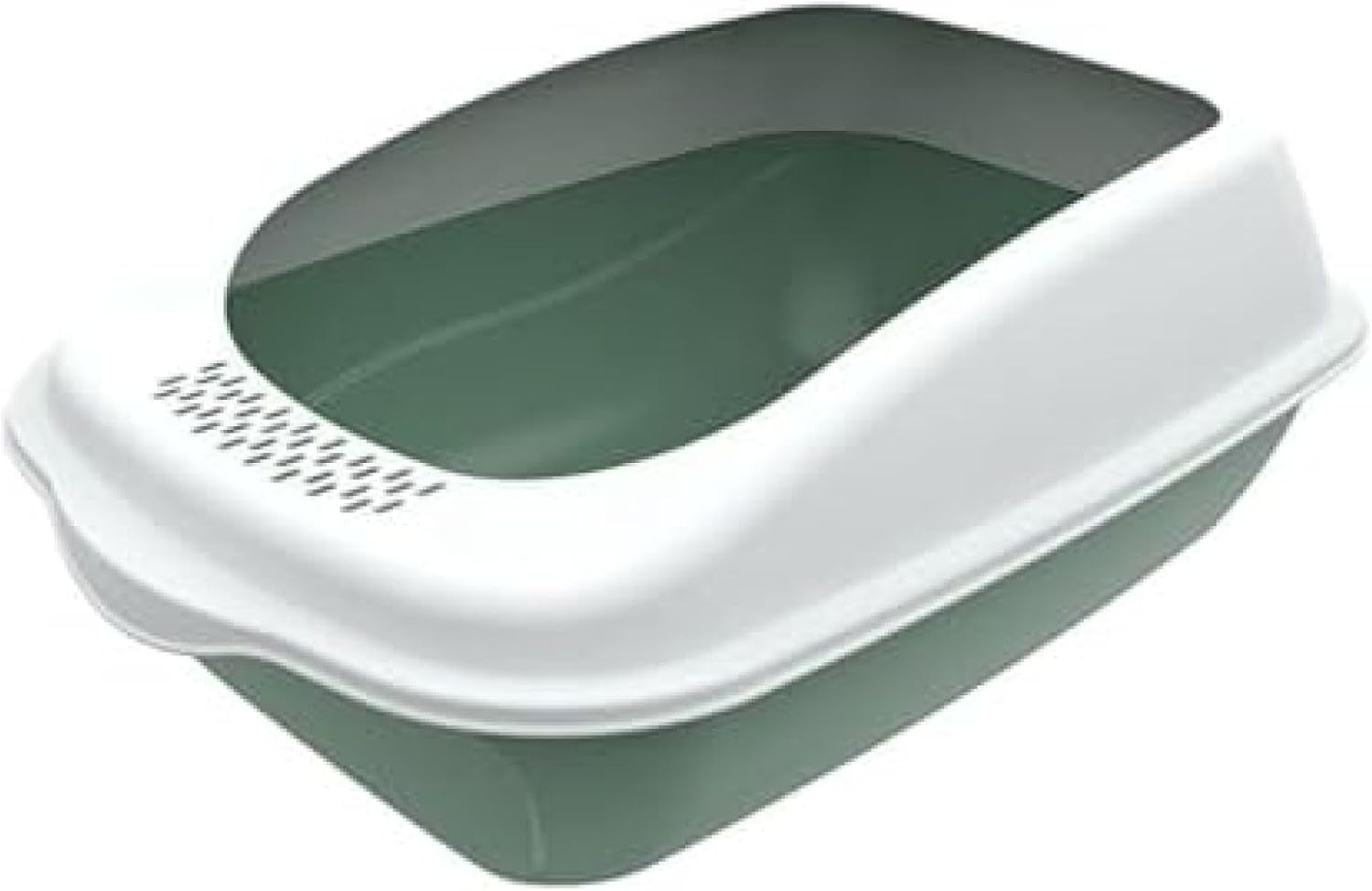 猫室内用便器 猫の室内用便器 大型 猫用室内用便器本体 大収容能力 広々大いさ 砂が飛び散りにくい 洗い濯ぎ飾り気の無い 頼もしい 洗える 猫室内用便器 シャヴェル付き添い人 耐久性 取りはらい能力のある 分かりやすい 公公然たる印字機 50x35x19c ペット・ペットグッズ-トイレ用品