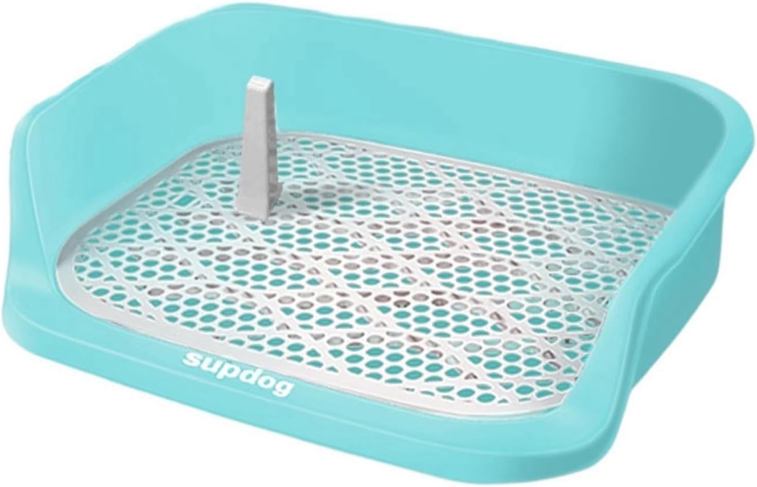 犬トイレ ペットトイレ 犬用トイレトレー ワイド トイレトレー 大型犬 ペットトイレ 犬 柱付き 訓練しやすい はみ出し 防止 メッシュカバー付 防止壁プレート 取り外し おしっこが漏れにくい 簡単お