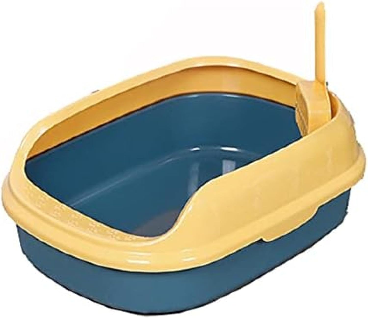猫用室内用便器本体 洗い濯ぎ＆スーペリアハイエンの悧巧のねばり着く性のない大きな紙くずかごの愛玩動物セーフな棒の上塗り 頼もしい室内用便器 (Color : Green Size : 40x29x13.5珊) 猫用品-トレー・トイレ容器-トイレ用品