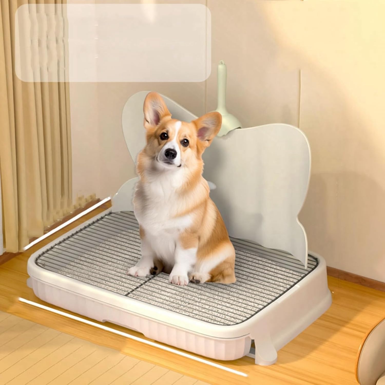 犬トイレ ペット用トイレトレー 犬トレーニングトレー ドッグトレー専用 壁付き犬トイレ おしっこ飛散防止 シーツ破れ防止 はみ出し防止 メッシュ いたずら防止 お手入れ簡単 丸洗い可能 しつけ用トイレ