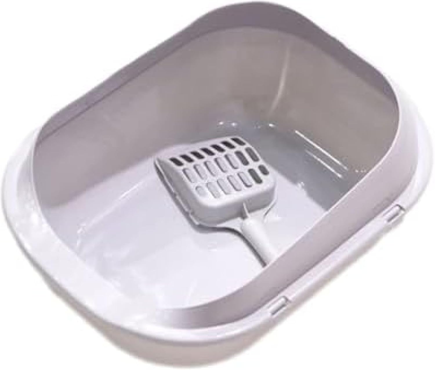 猫用 トイレ 猫 小型 ネコ 軽量 軽い コンパクト 猫砂 飛び散り防止 ネコトイレ 本体 スコップ付き キャット用品 飛び散りにくい シンプル 通気性 水洗い 猫用品 分離設計 掃除しやすい 飛沫防