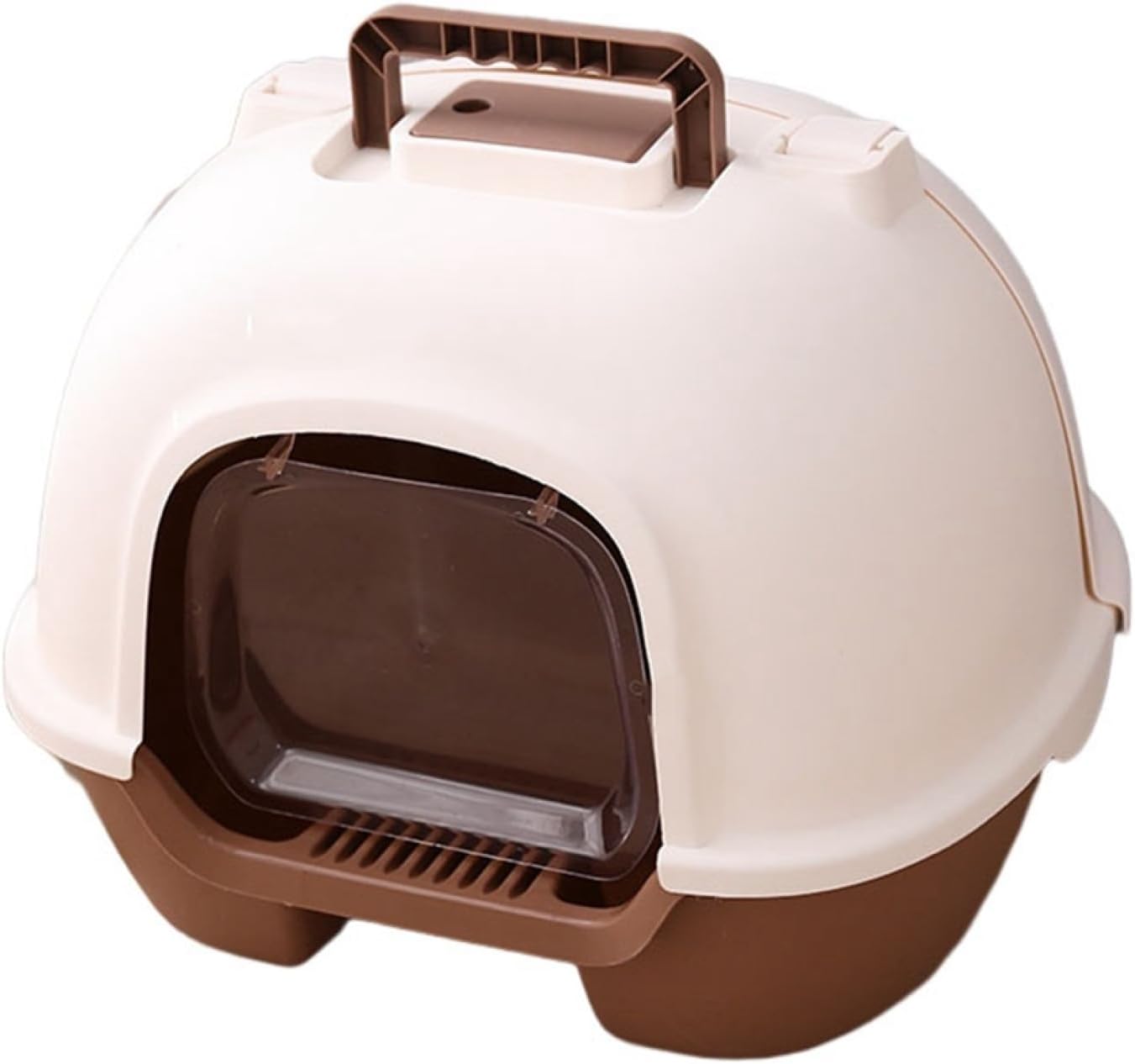 猫トイレ ドーム型 大きい ネコトイレ 猫用トイレ本体 大容量 大きめ 大型ネコのトイレ おしゃれ 人気 スコップ付き 猫砂の飛び散り防止 掃除簡単 清掃便利 清潔セット 丸洗い可能 50x39x41|サステナライフ