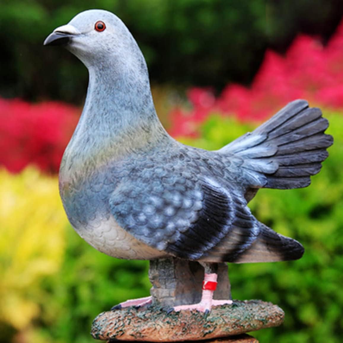 動物オブジェ はとおきもの 庭の風景彫刻 鳩 置物 リアル 鳥 タイプ コトリ キャット リアルな鳩の置物 ガーデニング雑貨 ガーデンオーナメント 装飾 フィギュア F インテリア 玄関先 庭 雑貨