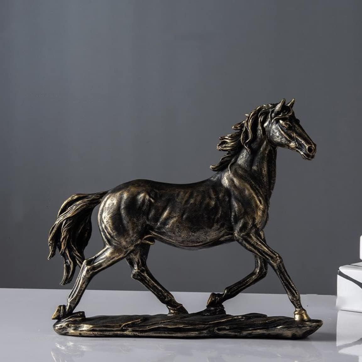 楽天市場】リアル 馬の彫像 置き物 ポリレジン 風水 開運 装飾品 玄関