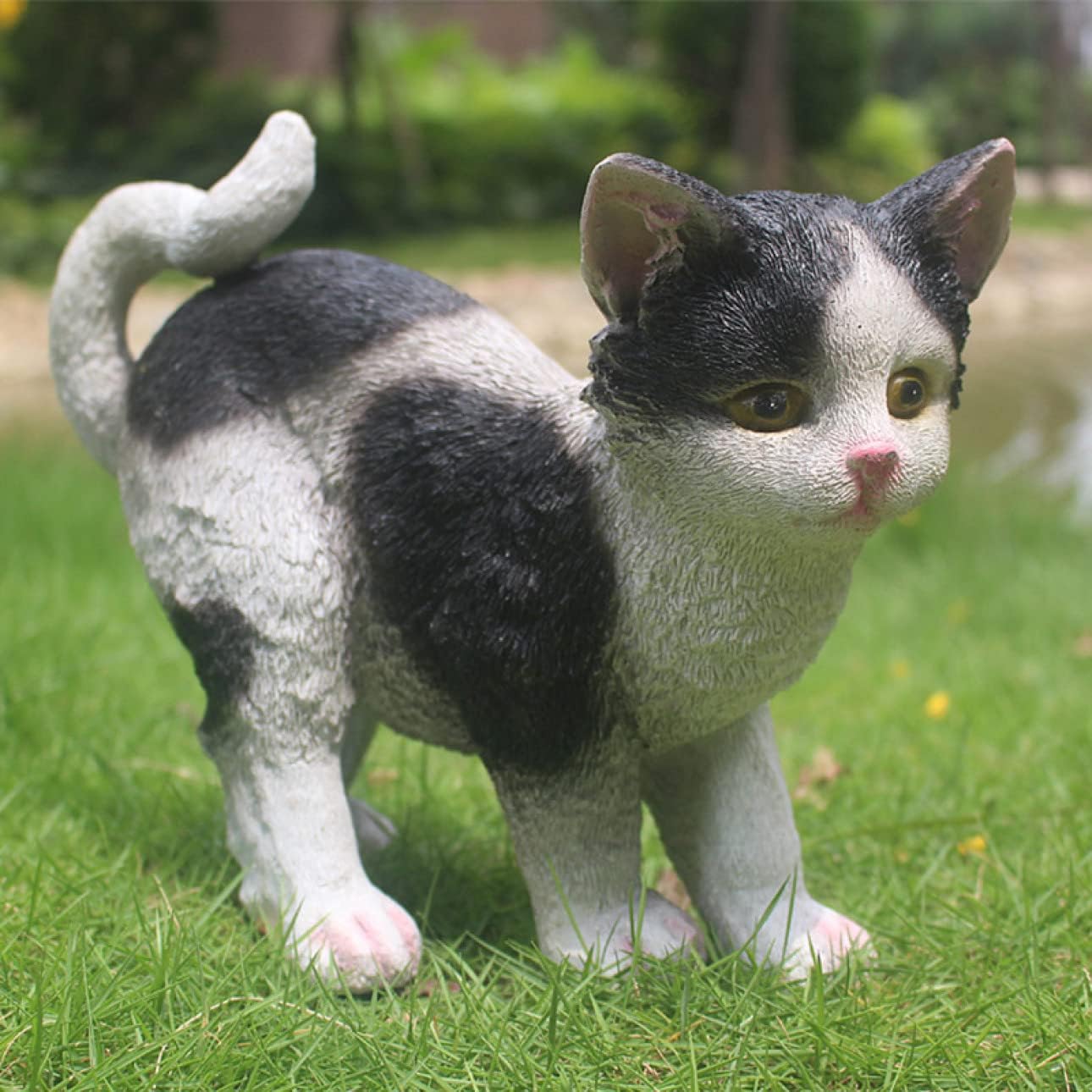 アニマルオブジェ ネコの置物 猫 大型 アウトドア キャット ガーデンオブジェ CAT 動物 オーナメント ネコ 雑貨 猫の置き物 庭オブジェ ガーデン オブジェ タイプ 高級 ガーデニング F イン｜サステナライフ