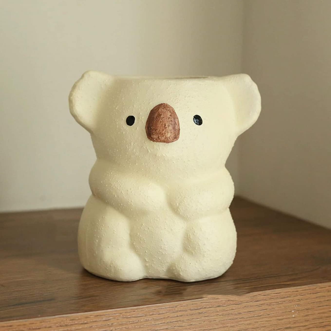 2点セット コアラ F 花瓶 白 雑貨 グッズ 北欧 一輪挿し かわいい 可愛い お洒落 おしゃれ おもしろ アニマル にゃんこ コアラ フラワーベース 置物 コアラグッズ インテリア アニマル 陶器