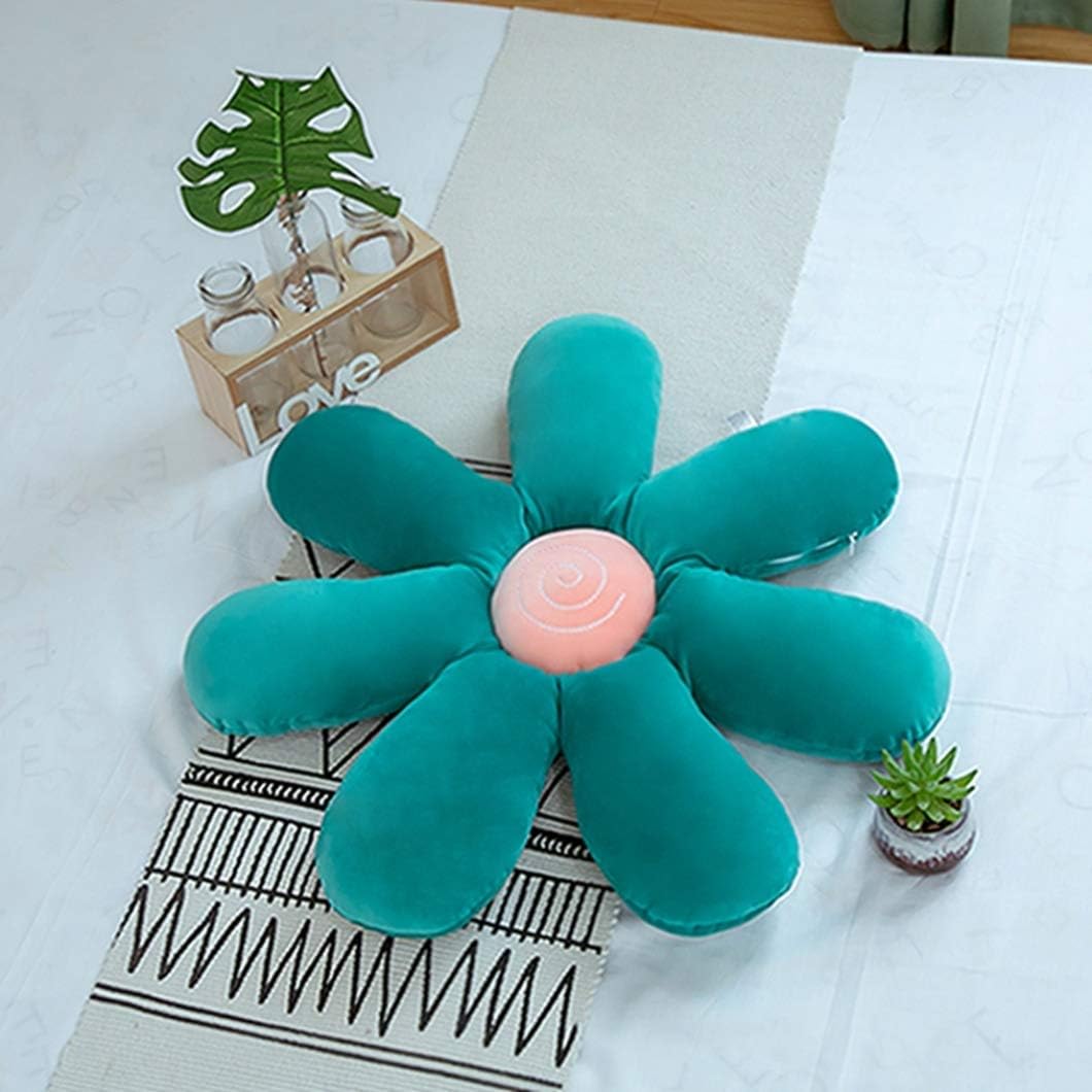 雛菊の花型 座布団 クッション チェアクッション オフィス 畳 椅子 車用 インテリア プレゼント 置物 花屋飾り 彼女へ おしゃれ ふわふわ カラー クッション 120*120 背もたれ 添い寝まく|サステナライフ