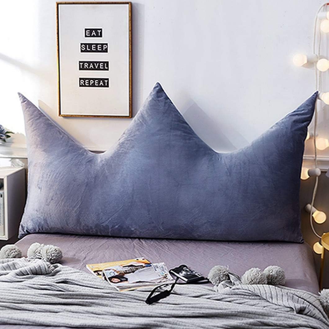 三角クッション ピロー 大きい カラー 背もたれ ベッドクション 180*75*25 ソフトバッグクッション 二人掛け ベッド ビッグピロー オフィスピロー 腰当て 読書枕 ウォッシャブル 贈り物 プ