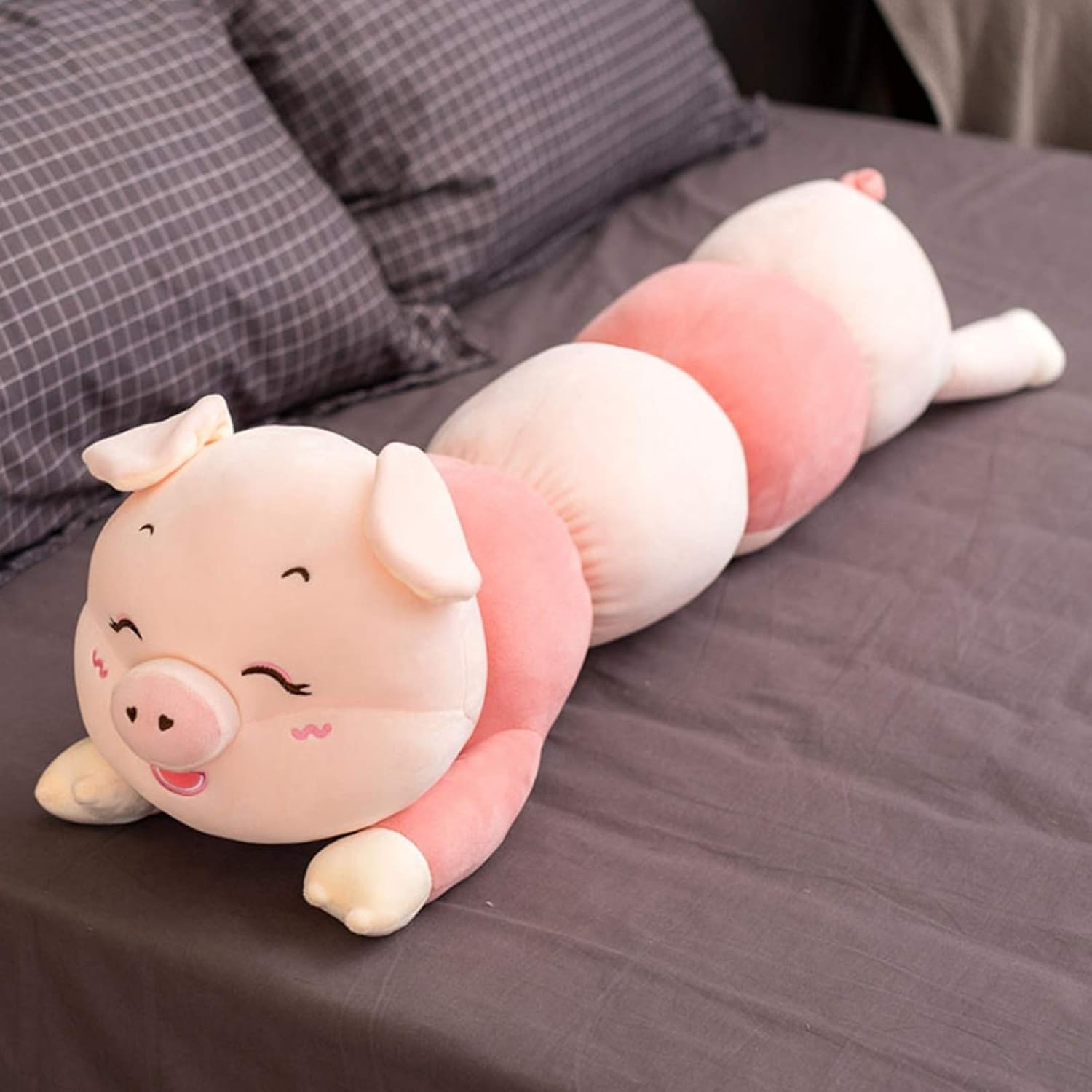 枕抱き枕 ぬいぐるみ ロング枕 01 ふわふわぬいぐるみ プレゼント お祝い 抱き枕 インテリア プレゼント カラー 腰クッション ブラウン 萌え かわいい だきまくら 150cm もちもち 150