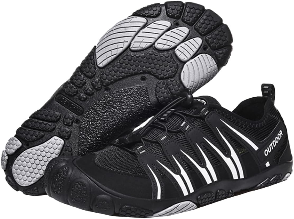 トレッキングシューズ メンズ ハイキングシューズ トレッキングブーツ ブラック 登山靴 アウトドアシューズ ローカット メッシュ レースアップ 防滑 27.0cm ローカット ウォーキングシューズ 防