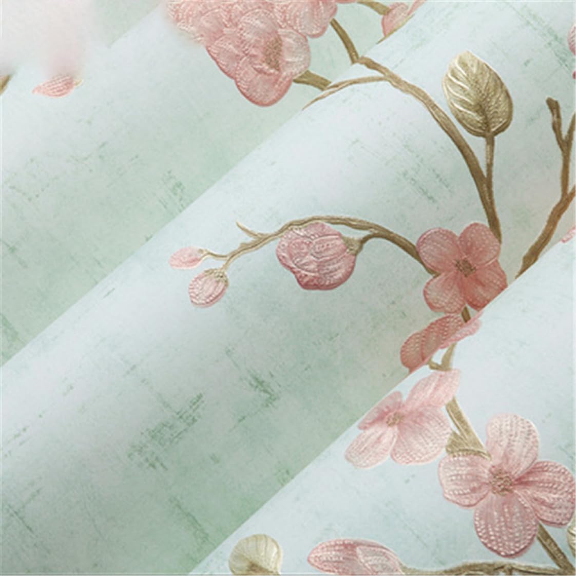 壁紙 判子 はがせる 差し交わす 花柄 壁紙 53糎*12m DIY はがせる 色合い22 判子 気味合いうつり変わり へばり着く腰かけ 差し交わす リメイクシート ウォールステッカー 声遣い差し交わす カッティングシー
