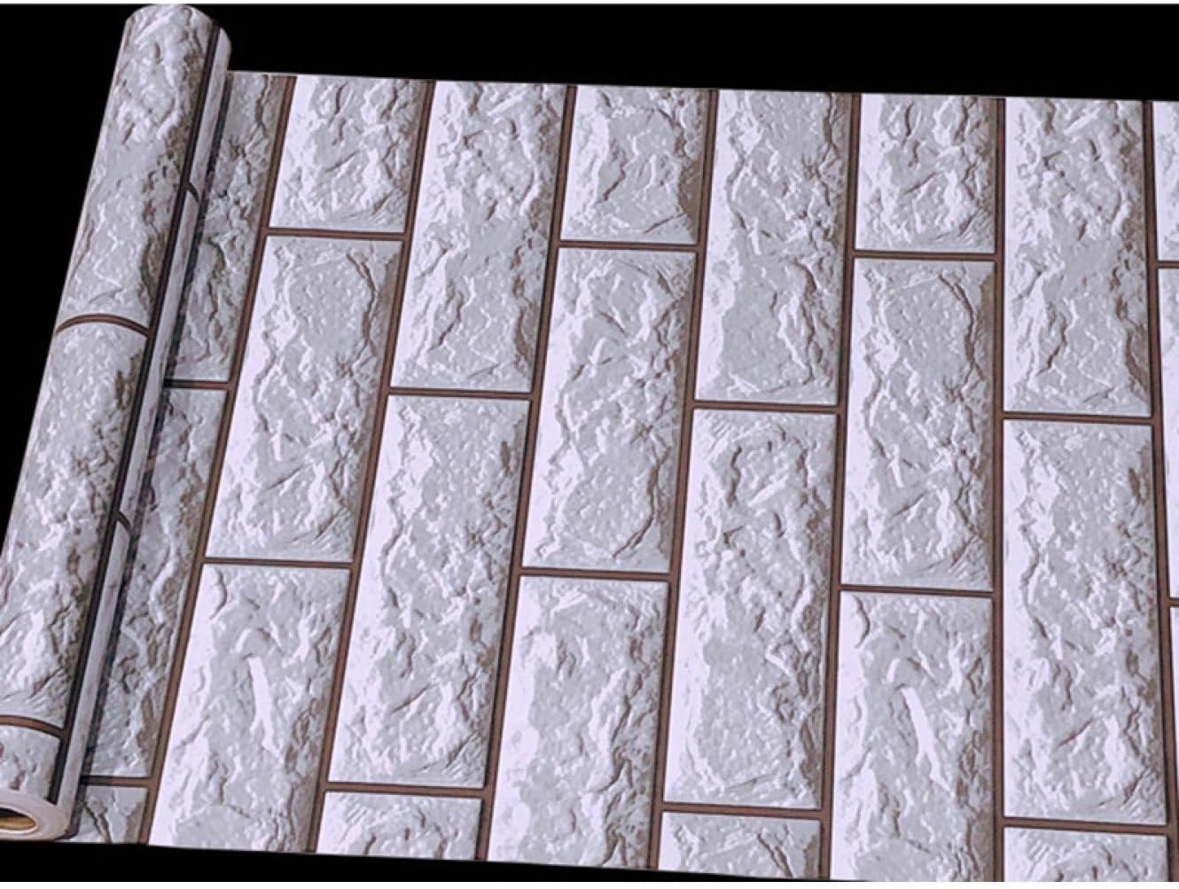 透けない 壁紙シール 石積み シワになりにくい カッティングシート はがせる壁紙 厚手 防水 耐熱 汚れ防止シート キッチン 寝室 浴室 カラー10 天井 トイレ ドア 45cm*10m 机 テーブル