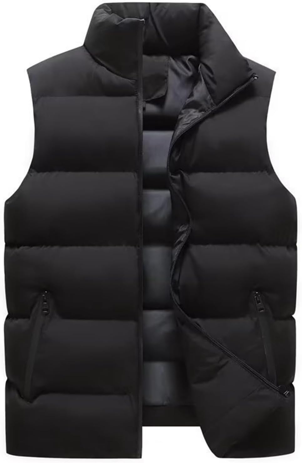 メンズ ダウンベスト M-5XL 中綿ベスト 男性 綿入り アウター 無袖 ジャケット スタンドカラー 防寒対策 あたたかい 厚手 ウルトラライト 春 秋 冬 アウター チョッキ 普段使い パファー