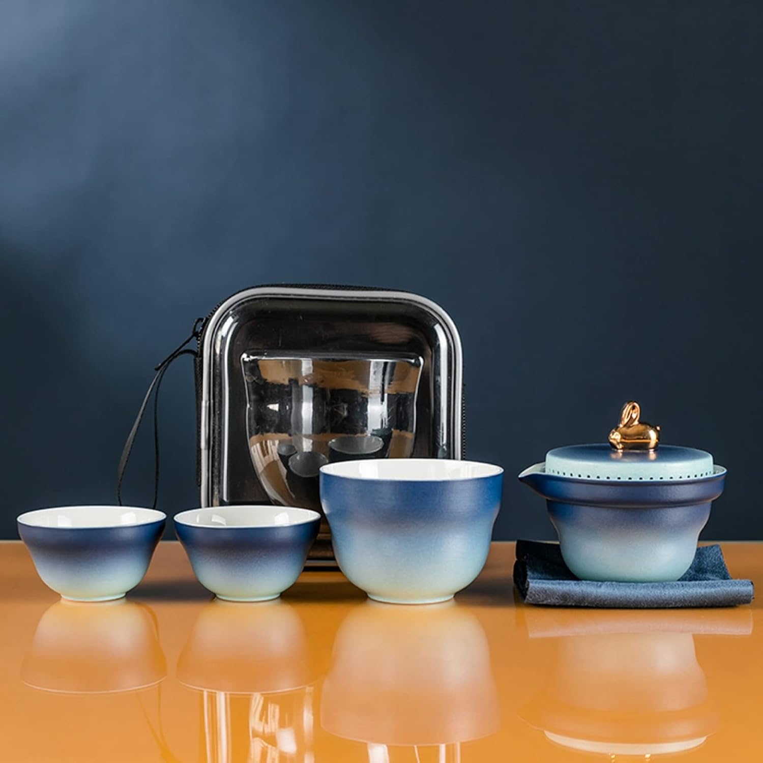 急須仕かける 湯呑み 中国茶器 持っていく用 旅するティーセット 茶具仕かける グラデーション 茶器 耐熱 茶の入れ 茶の葉出し 瀬戸もの 軽さ 持っていく式 分かりやすい 和風 身寄り用 お客さん用 差し上げ物 老人ホーム 紅茶の葉 麦茶 コーヒー・お茶用品-マグカップ-キッチン用品・食器・調理器具