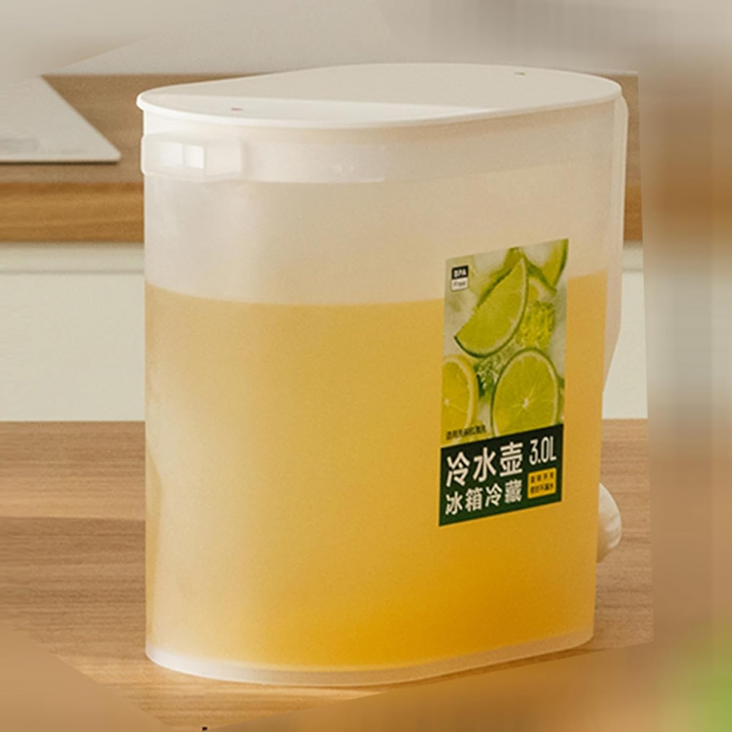 冷水筒 麦茶ポット 大容量 冷蔵庫ポット フィルター付き ドリンクピッチャー 保冷 ピッチャー 蛇口付き 飲料水バケット 水タンク 家庭用 飲料冷蔵庫 水差し 冷水容器 広口 北欧 ホワイト 3L 2 9,099円