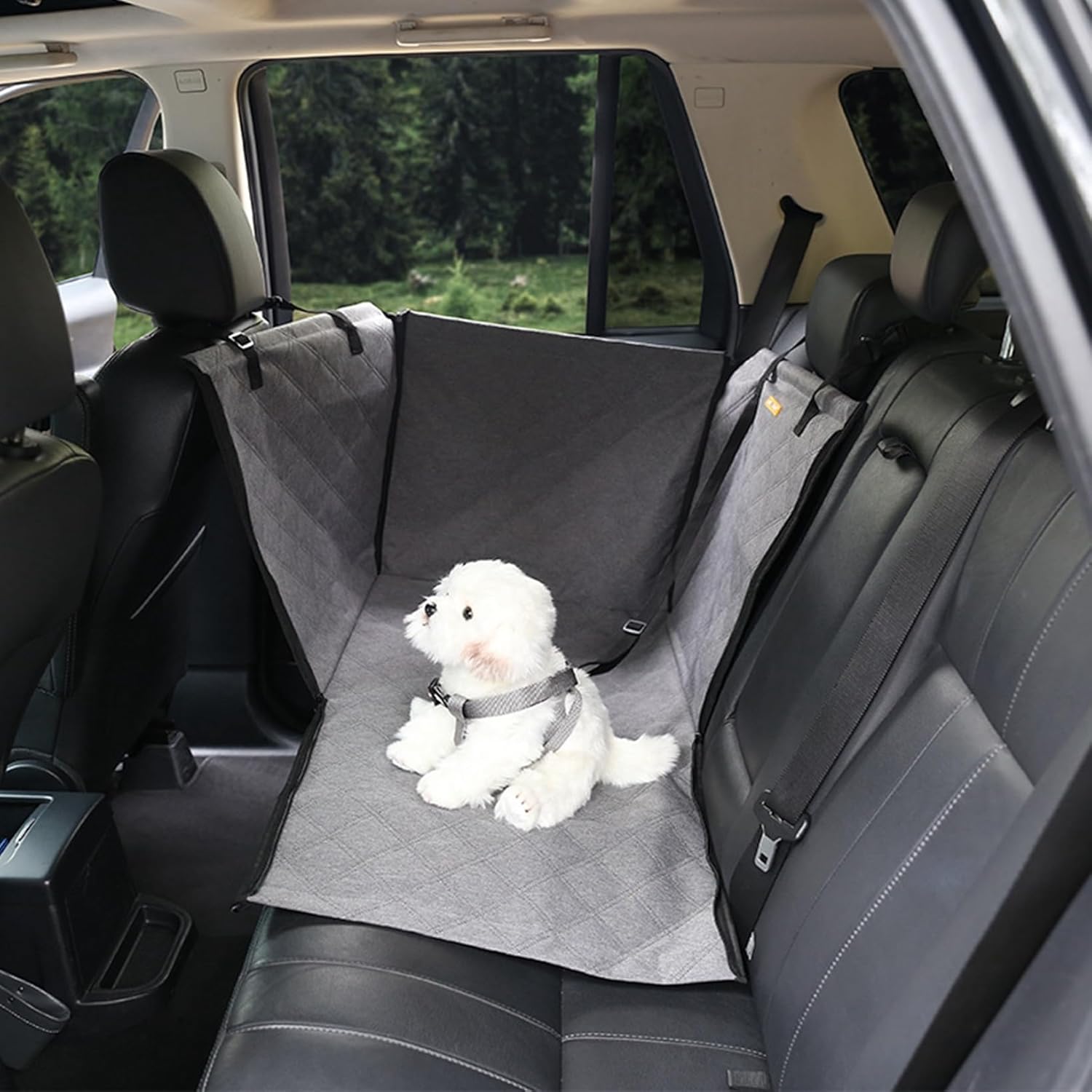 犬用カーシート 犬用カーシートカバー ペット用 後部座 ボックス ファスナー 2WAY 全種犬 シートカバー SUV用 防水 汚れにくい 丈夫 ペット安全ベルト お出かけ ペットキャリー トランクマッ