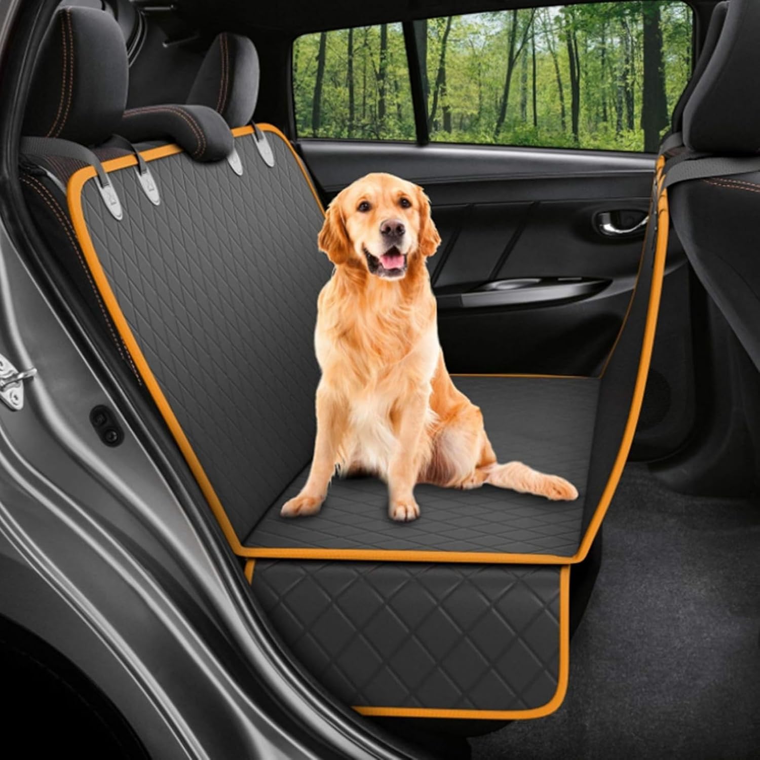 犬用カーシート ペット用 ラゲッジマット 犬用カーシートカバー 型崩れしない 通気性 車犬カーシート 全車種対応 耐久 清潔簡単 抜け毛 水洗い可能 頑丈 洗える SUV用 アウトドア 散歩 旅行 1