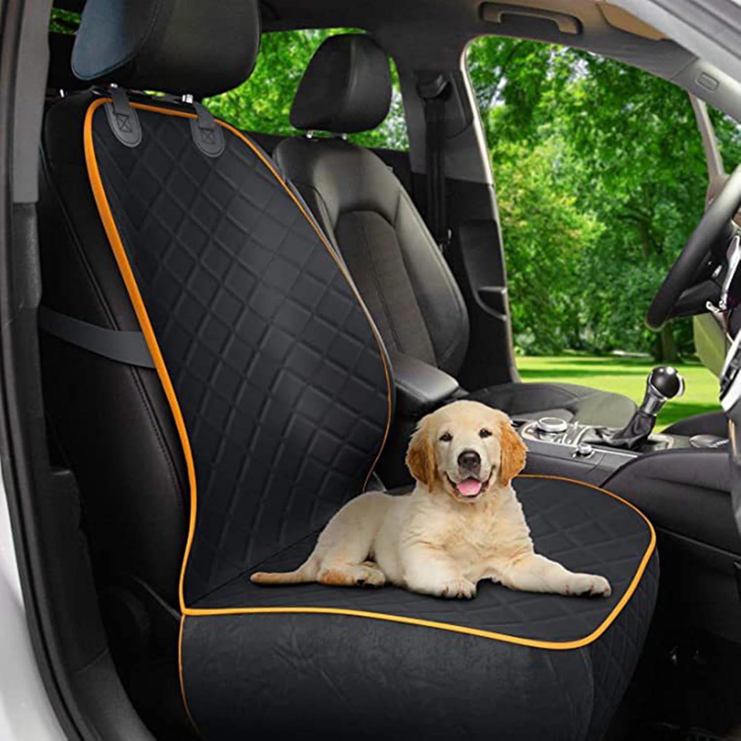 犬用カーシートカバー 犬用カーシート ペットカーシート 安定 カーシートカバー 手触り良い お手入れが簡単 汚れ防止 洗濯可能 アウトドアレジャー シート傷防止 通気性 洗える 頑丈 助手席用 48*｜サステナライフ