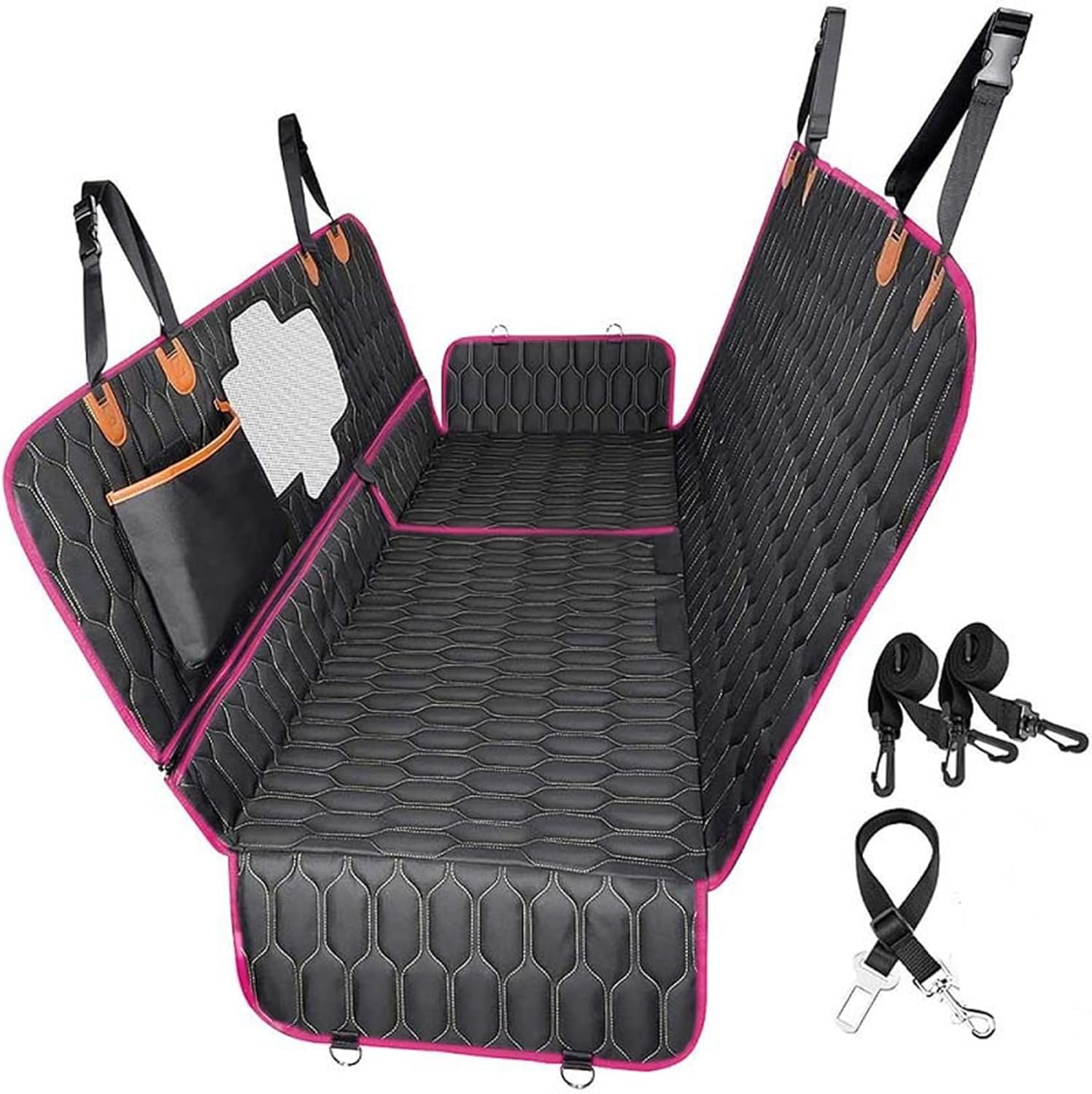 犬用カーシート ペットカーシート 4WAY ペットドライブシート ペット用 車犬カーシート 車用ペットシート 車用品 全車種対応 車載用 可視メッシュ 耐摩 汚れ防止 可視 通気 頑丈 洗える