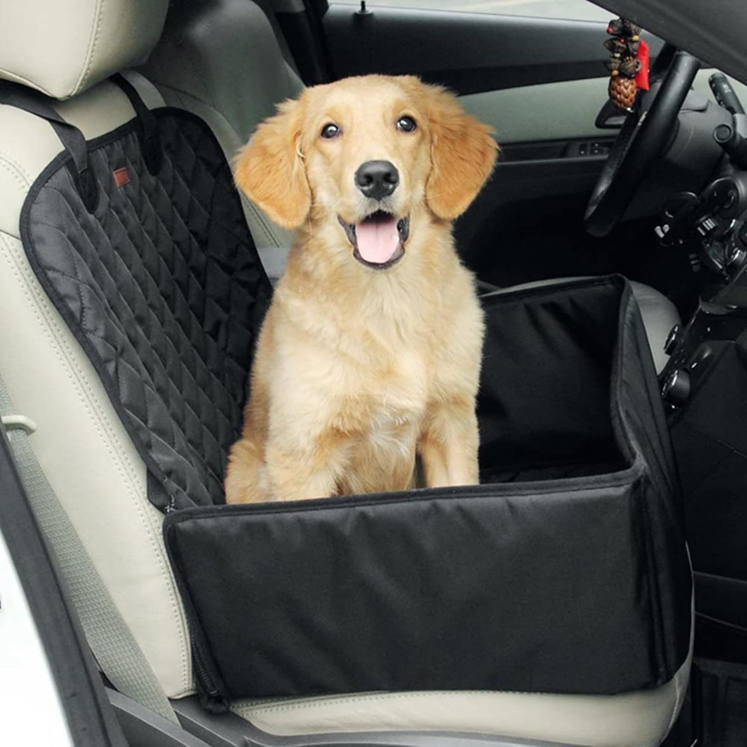 犬用カーシートカバー ファスナー 犬用カーシート 犬用リアシート カーシートカバー お手入れが簡単 超撥水 汚れ防止 洗濯可能 アウトドアレジャー シート傷防止 通気性 洗える 頑丈 助手席用
