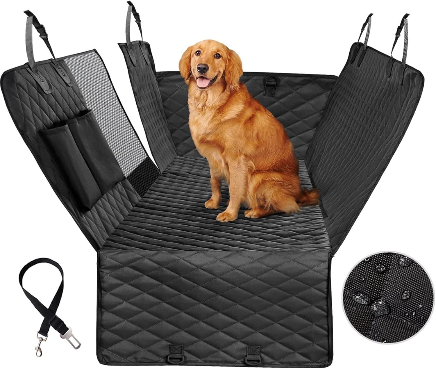 犬用カーシート ペットカーシート ペット 後部座 全種犬 シートカバー SUV用 超撥水 防水 汚れに強い 取り外し可能 ペット安全ベルト お出かけ ペットキャリー トランクマット 分離設計｜サステナライフ